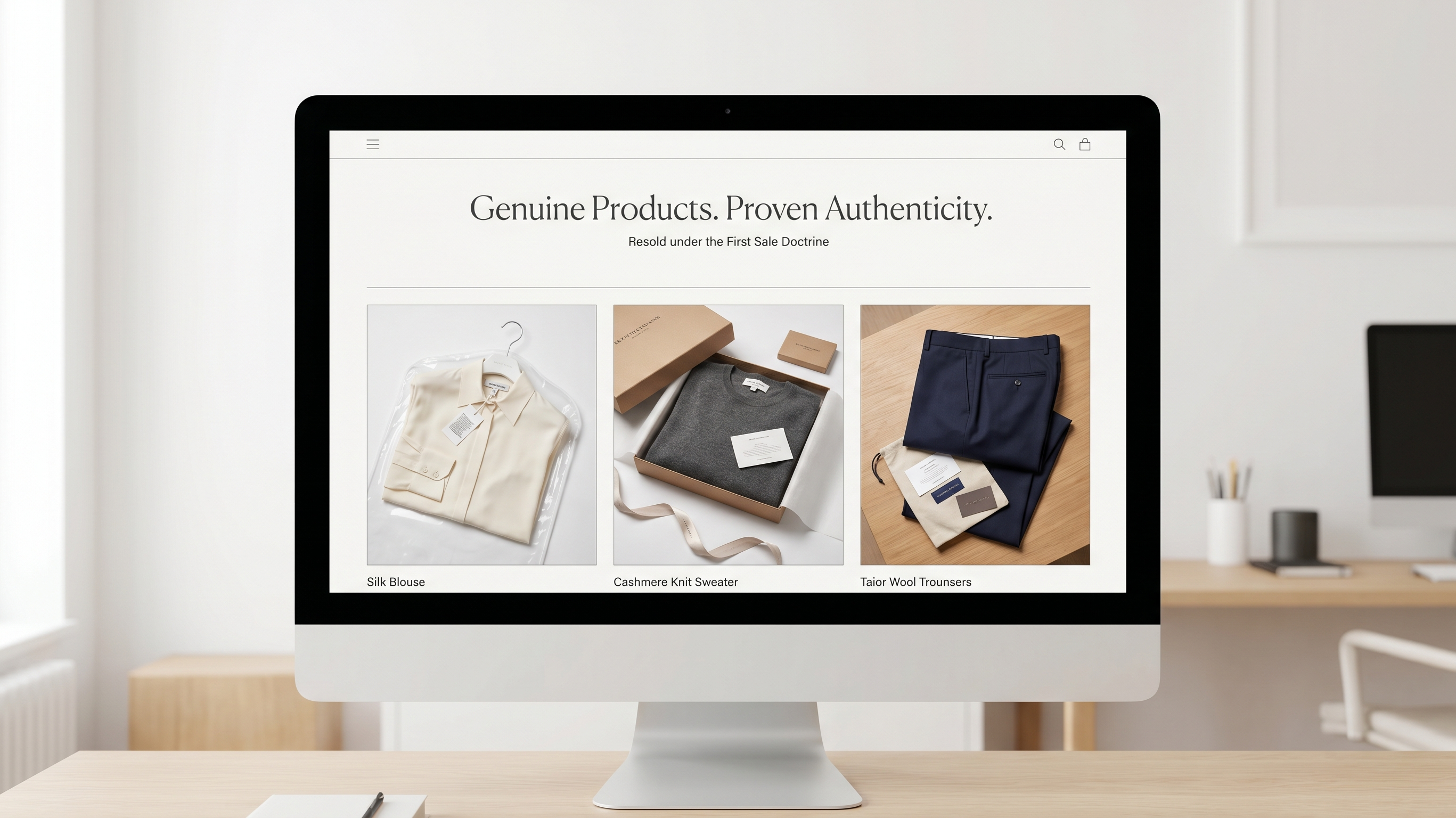 First Sale Doctrine and Authentic Products at Online Warehouse Sale