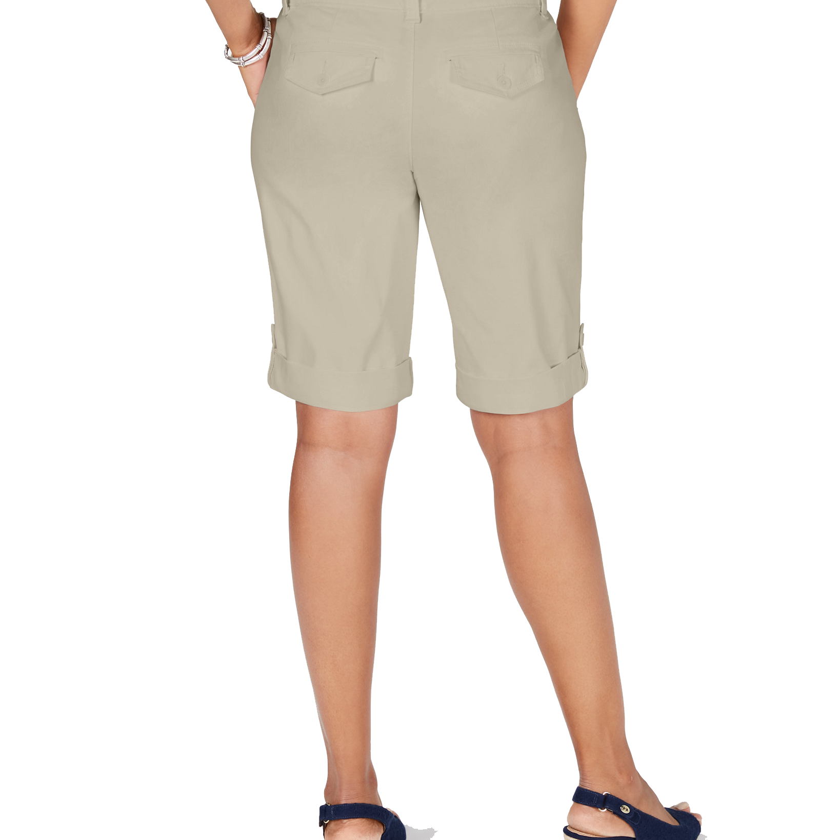 Charter Club Women Tummy Control Chino Shorts