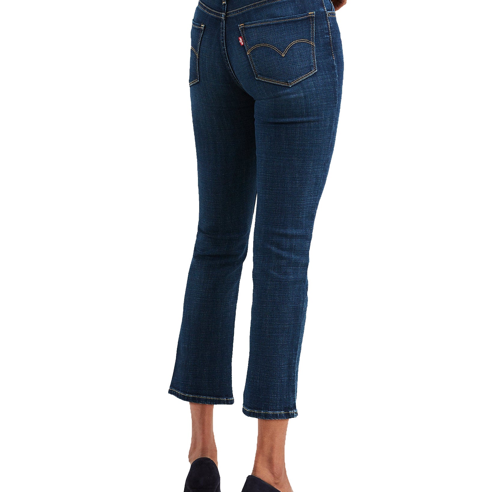 Levis Women 724 Straight Leg Cropped Jeans