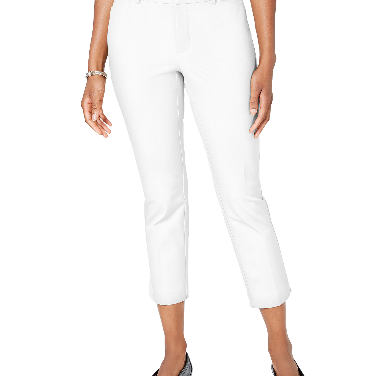 Charter Club Women Newport Tummy Control Cropped Pants Bright White