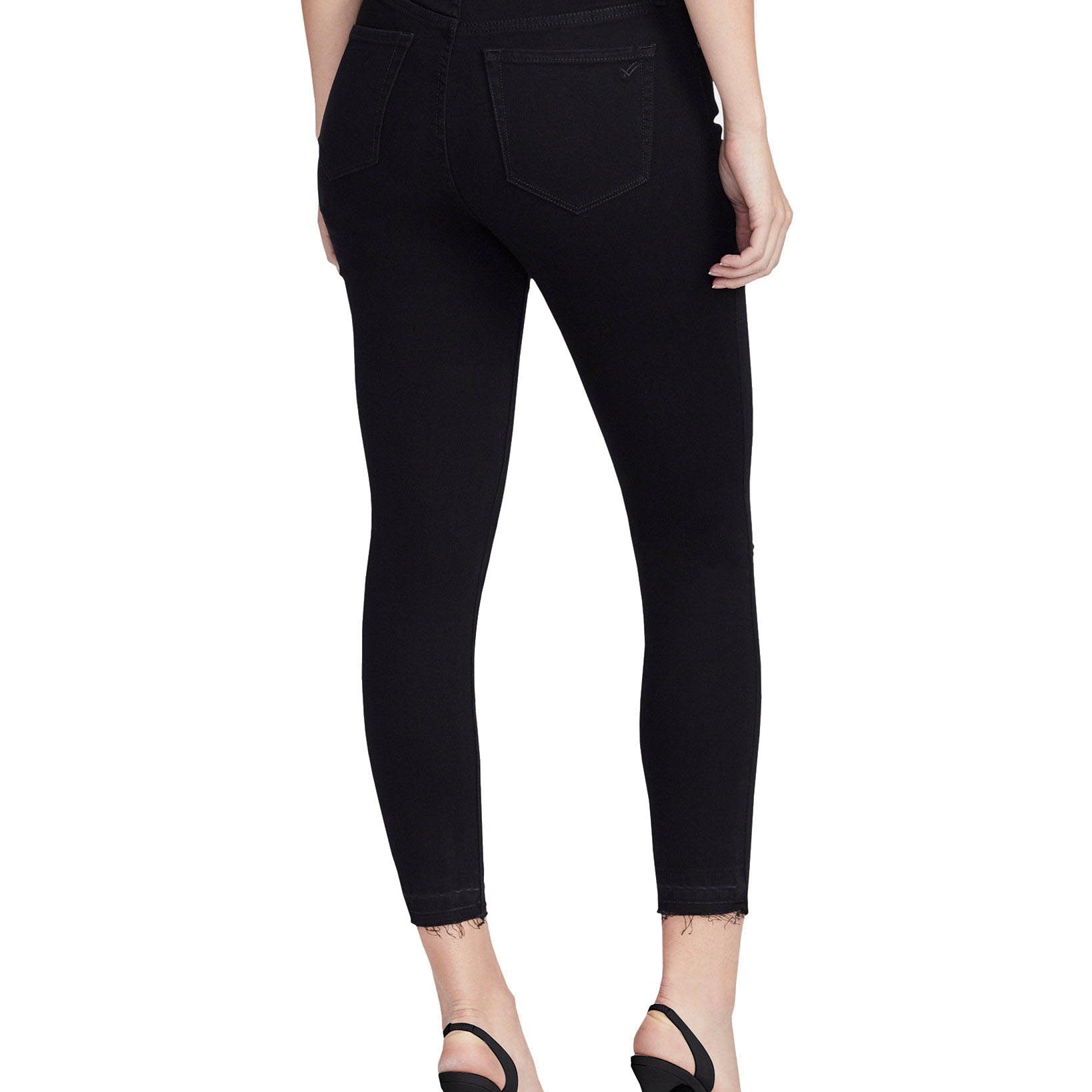 WILLIAM RAST Women High Rise Sculpted Ripped Skinny Ankle Jeans