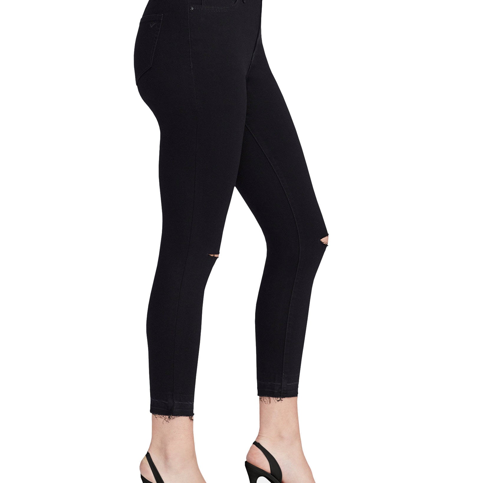 WILLIAM RAST Women High Rise Sculpted Ripped Skinny Ankle Jeans