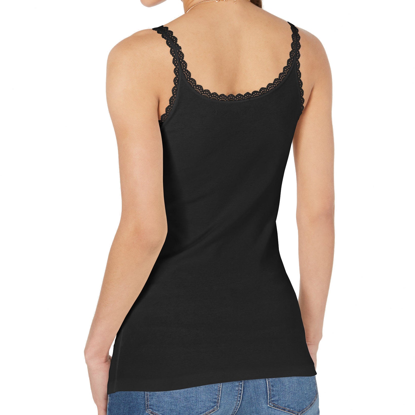 Style & Co Women Lace Trimmed Camisole Top