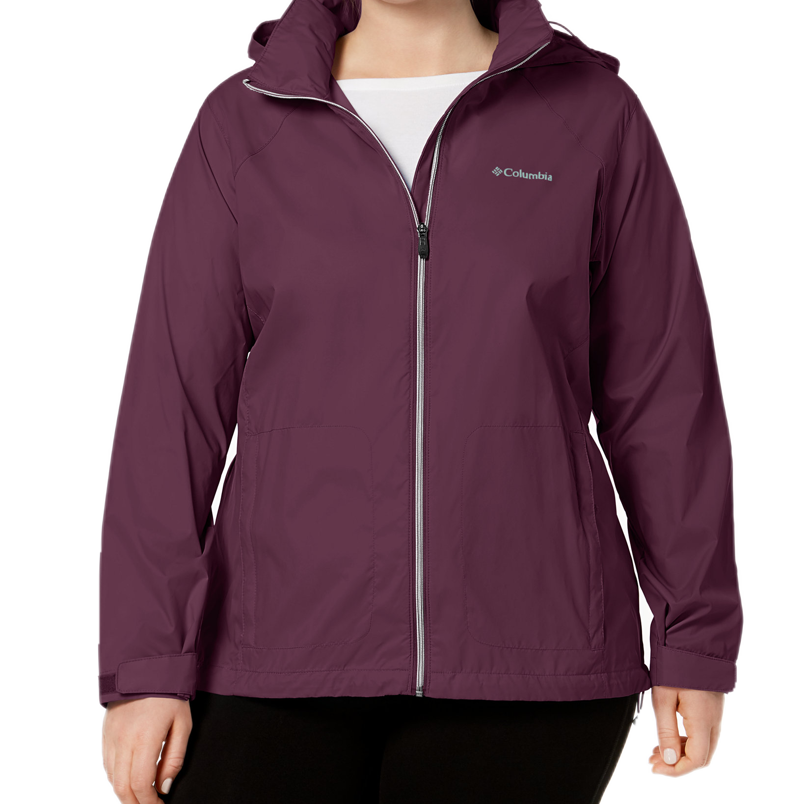 Columbia Women Plus Switchback III Jacket Black Cherry