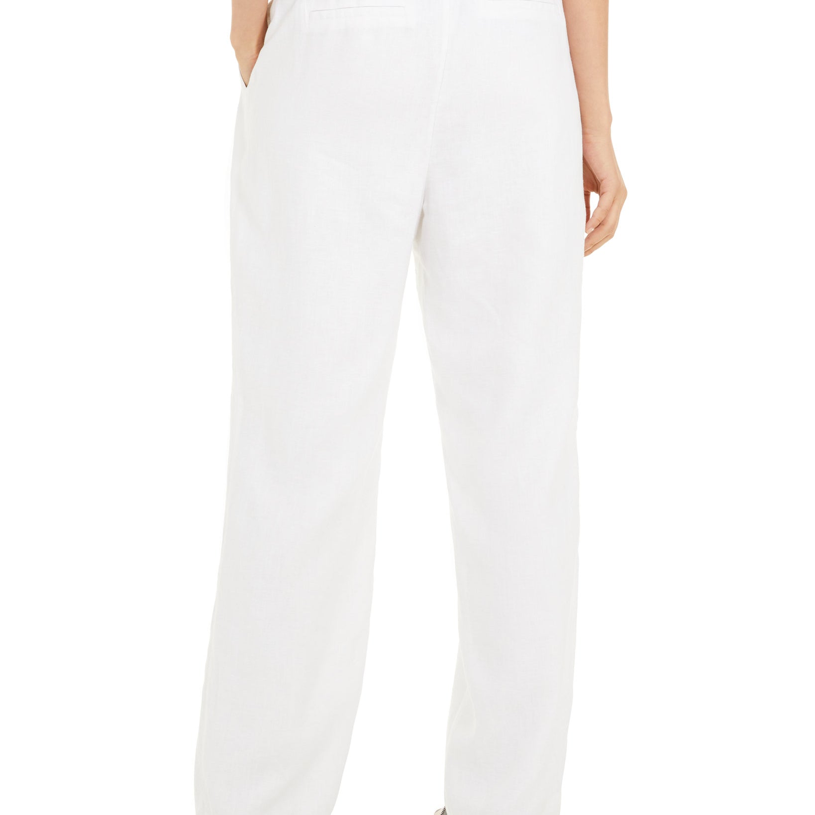 Charter Club Women Linen Drawstring Waist Pants