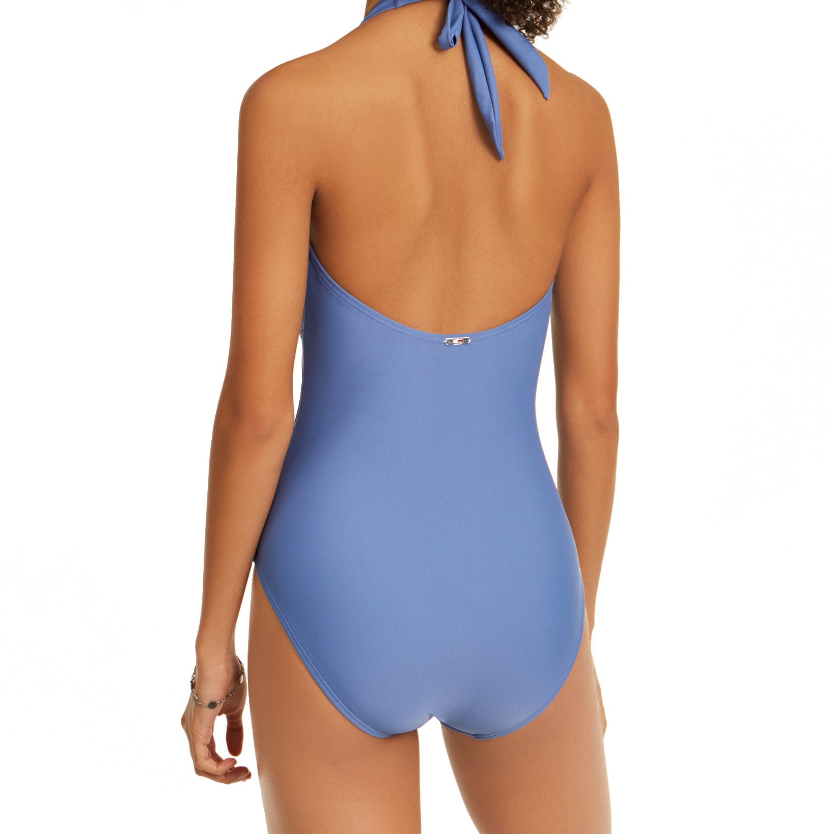 Tommy Hilfiger Women Solid Halter One Piece Swimsuit