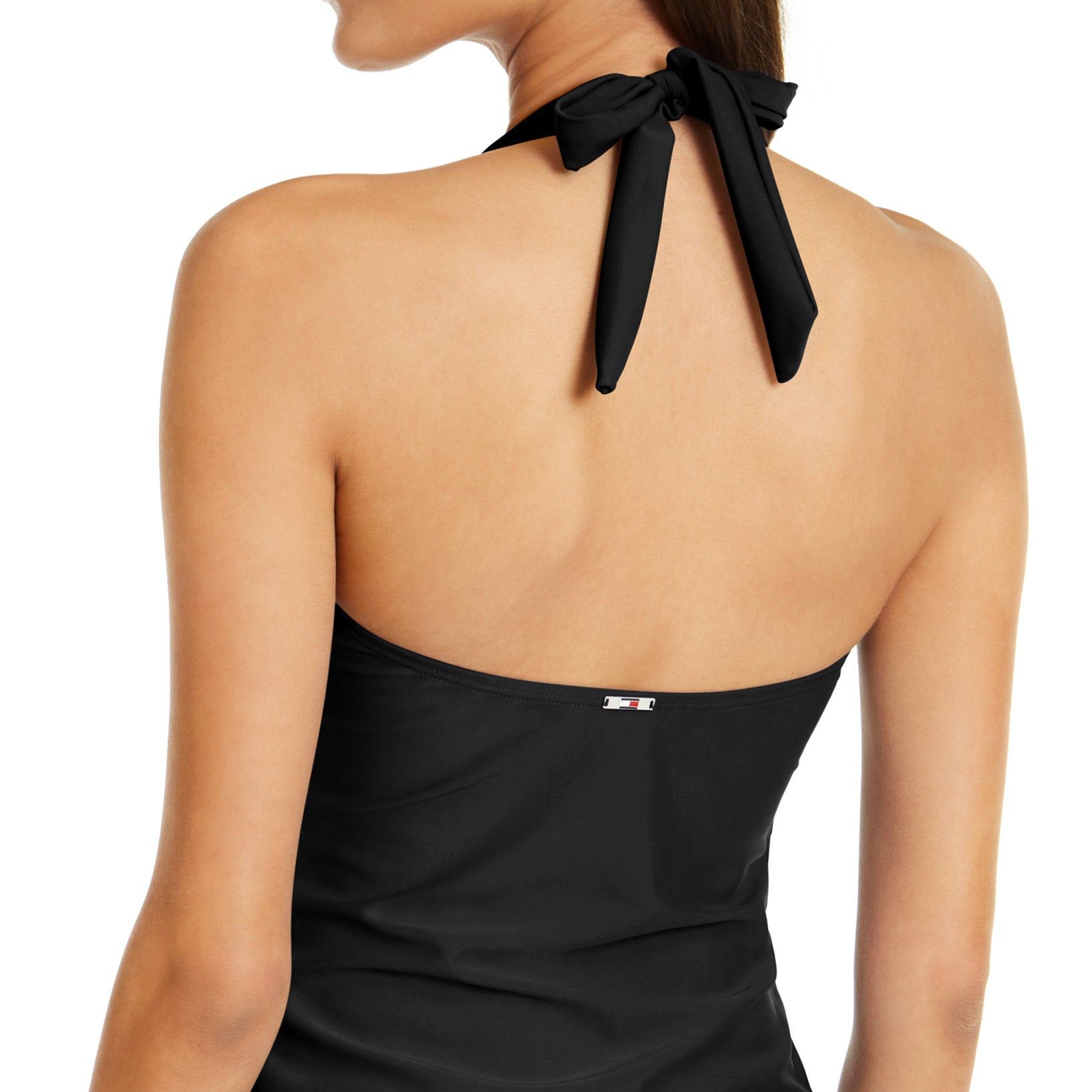 Tommy Hilfiger Women Solid Halter Tankini Top