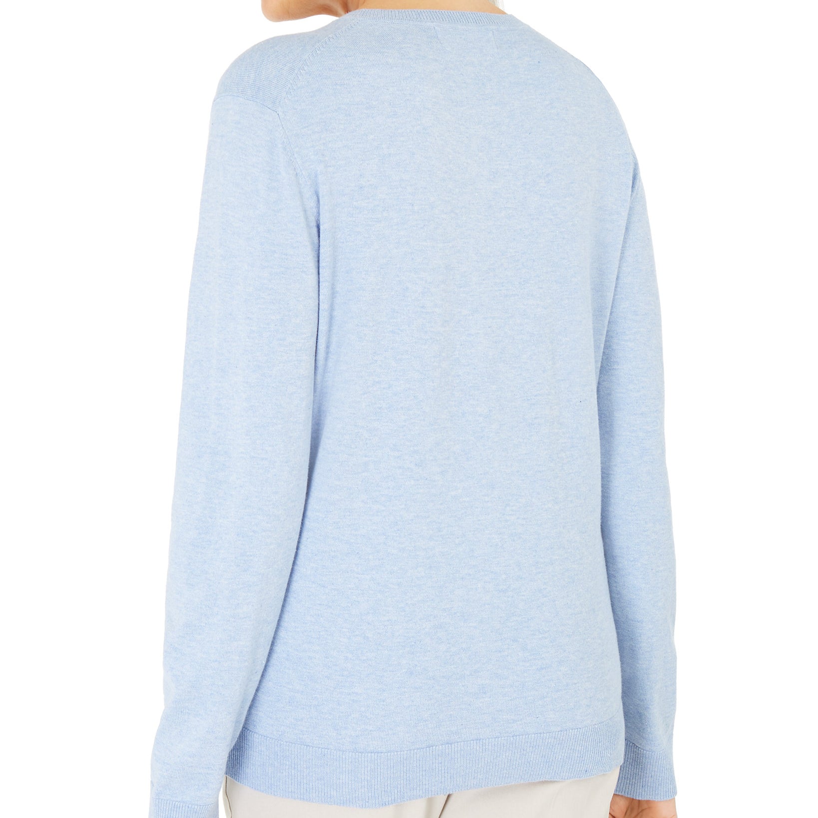 Karen Scott Women Crew Neck Cardigan