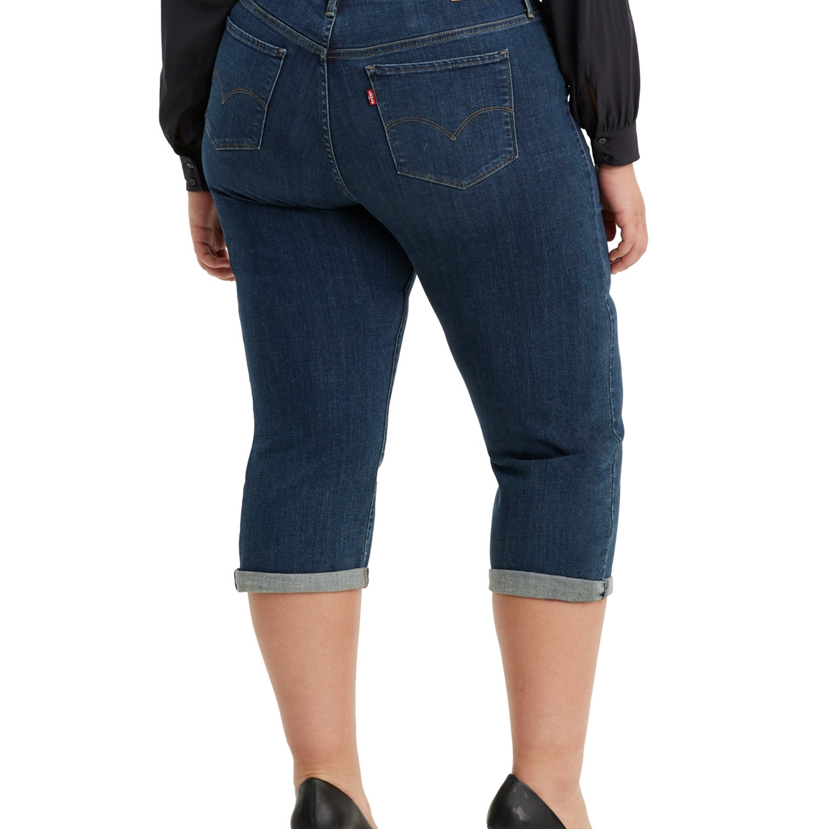 Levis Women Plus Trendy Shaping Capri Jeans