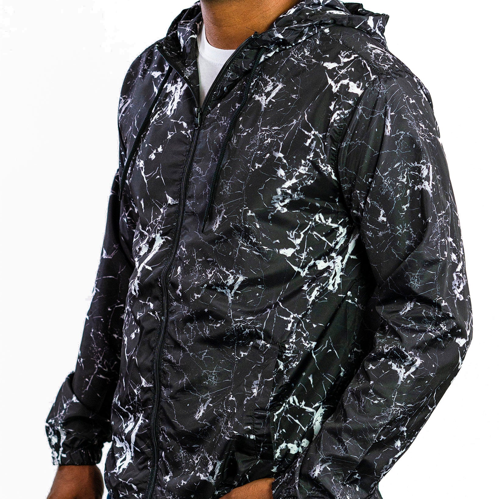 BEAUTIFUL GIANT Men Hooded Lightweight Windbreaker
