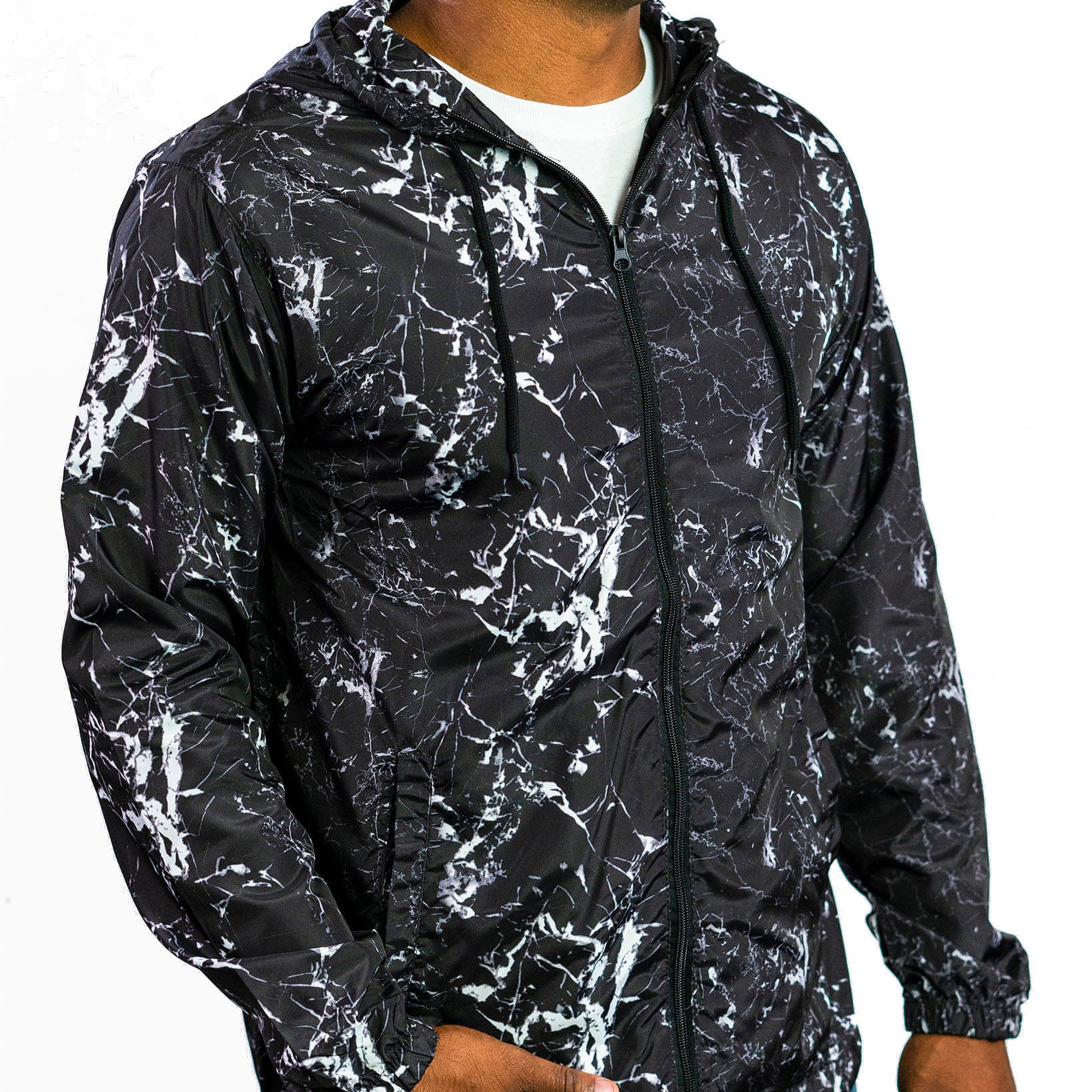 BEAUTIFUL GIANT Men Hooded Lightweight Windbreaker