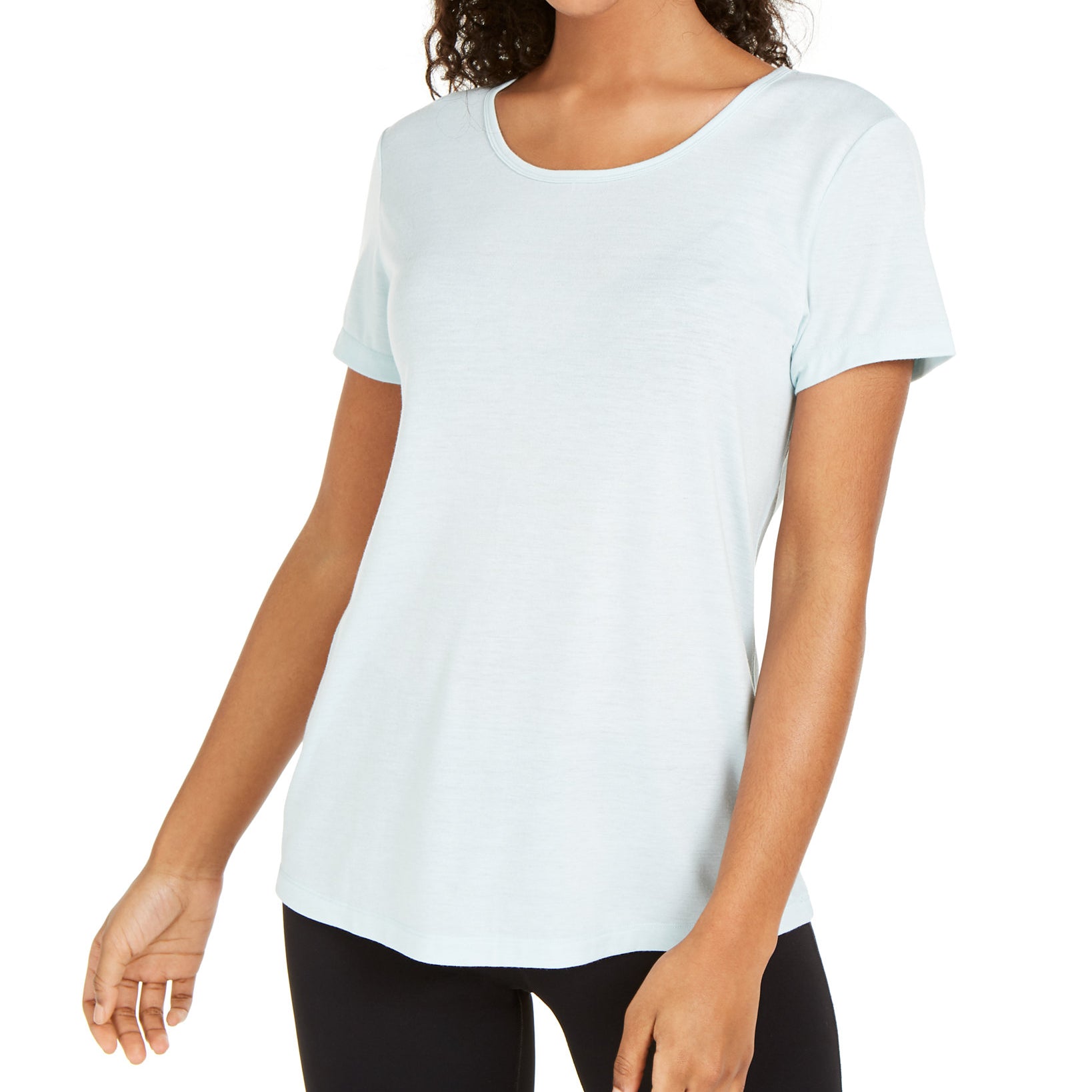 Ideology Women Mesh Back T Shirt Perfect Mint