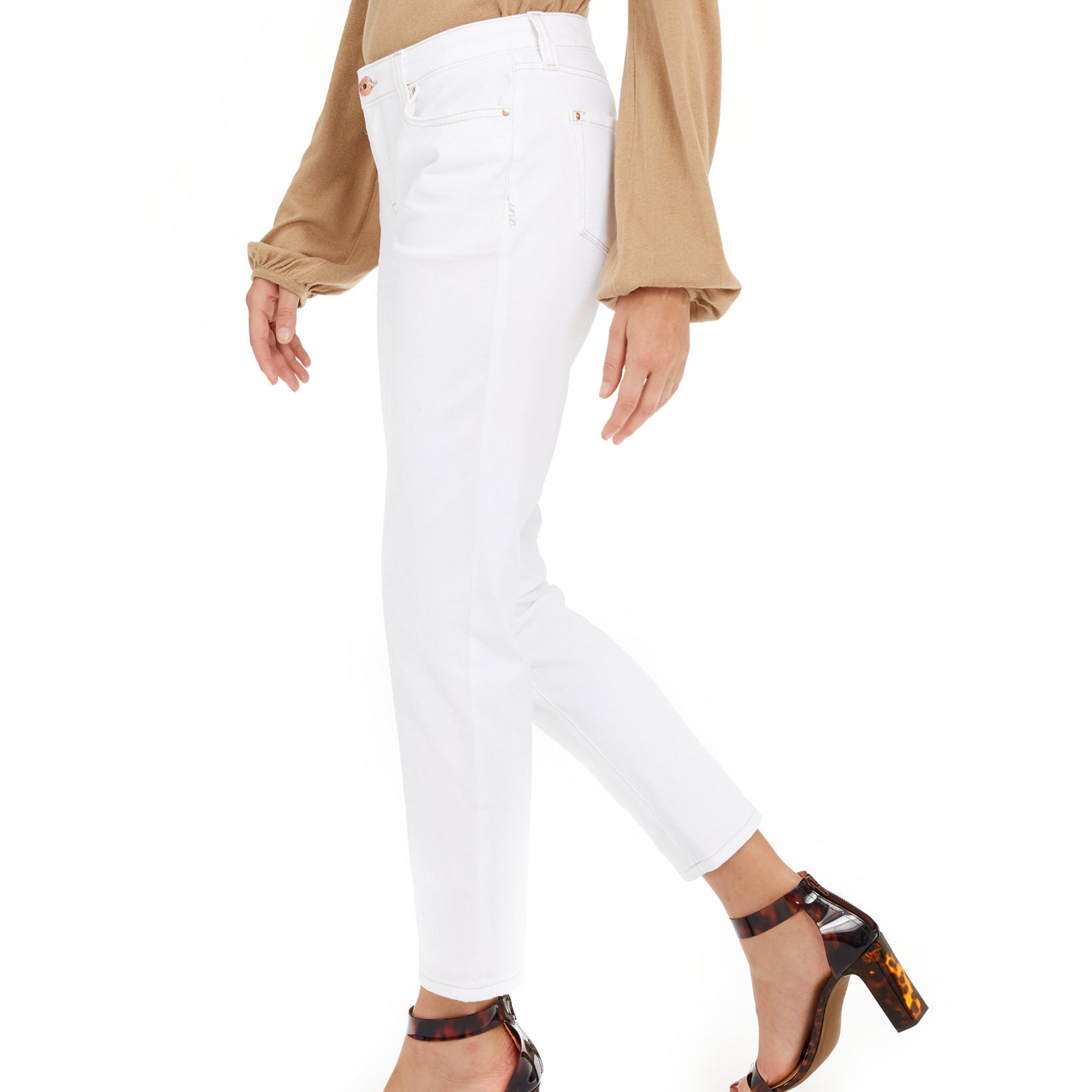 INC International Concepts Women Mid Rise Boyfriend Jean