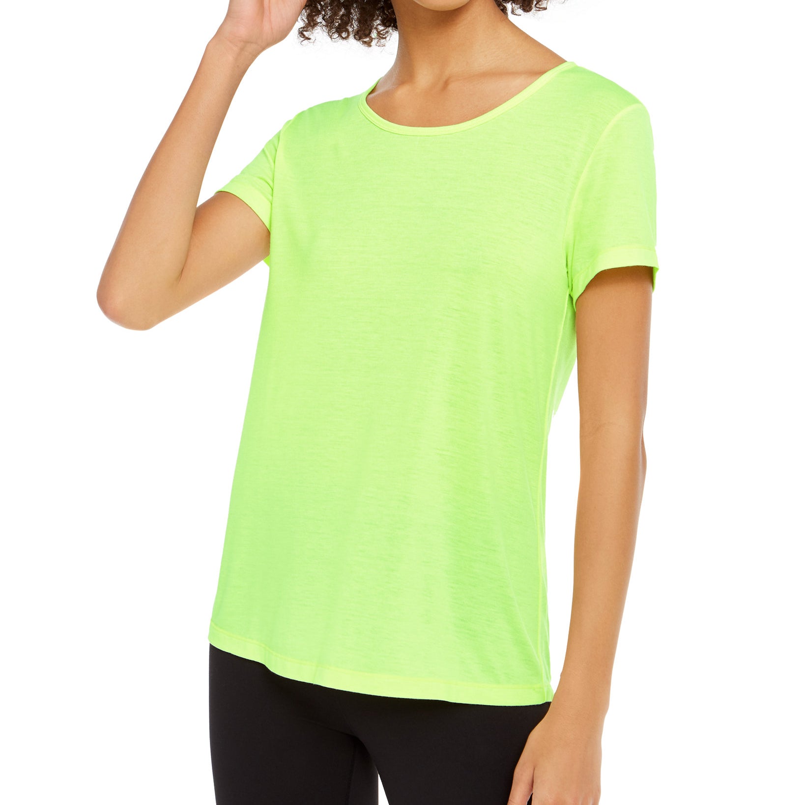 Ideology Women Mesh Back T Shirt Lemonista