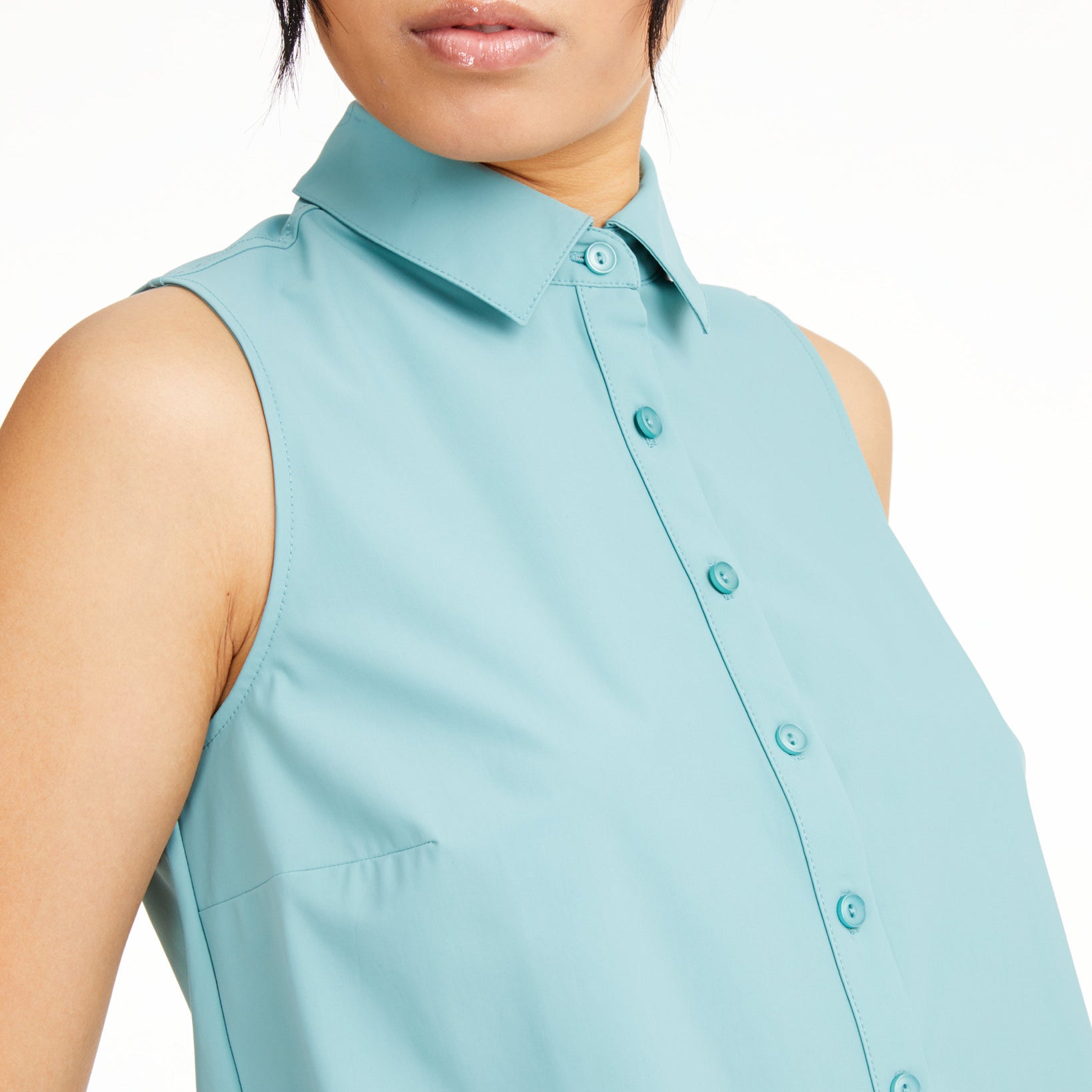 Alfani Women Sleeveless Knit Button Front Tunic