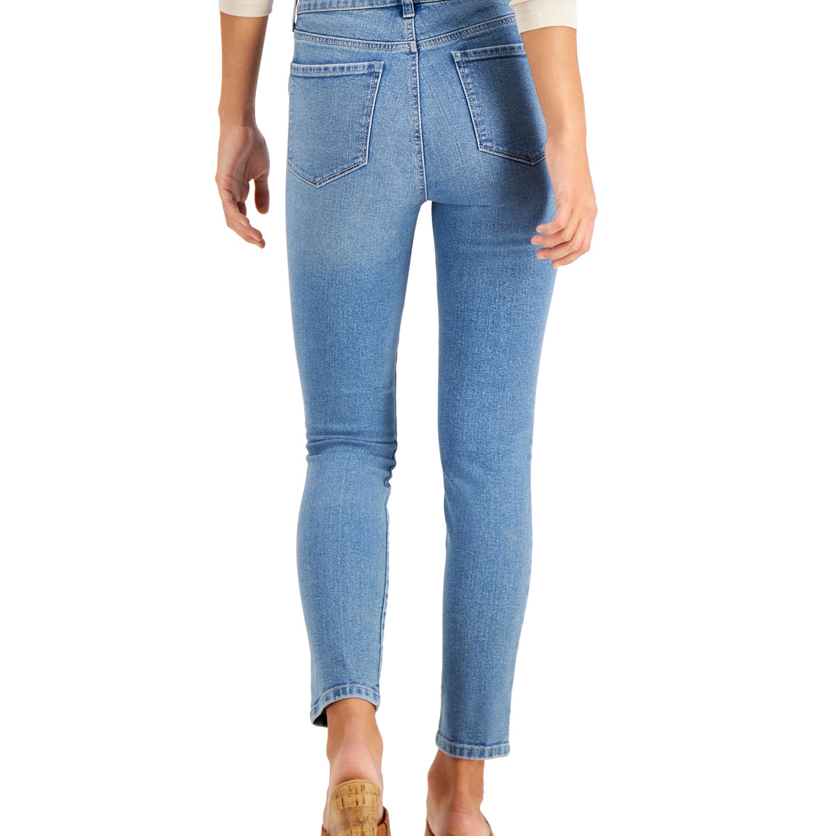 Style & Co Women High Rise Distressed Skinny Ankle Jeans