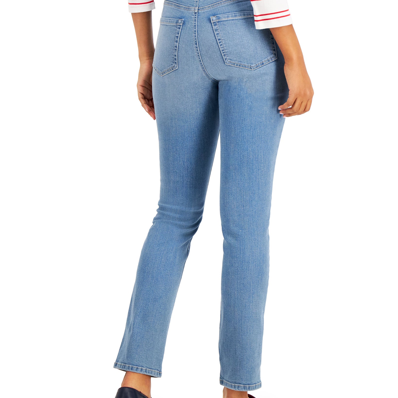 Charter Club Women Lexington Tummy Control Straight Leg Jeans