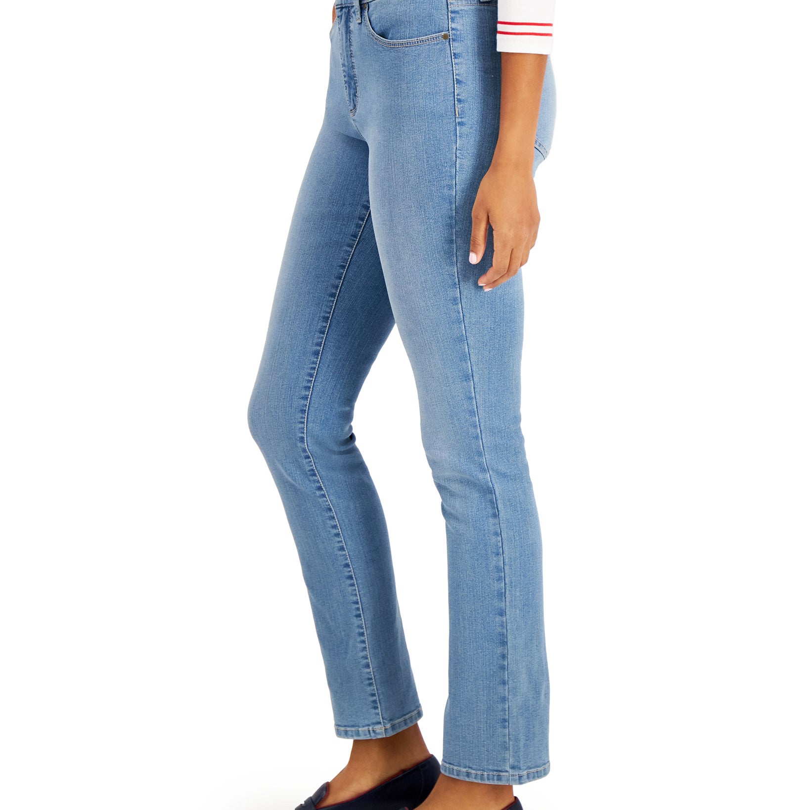 Charter Club Women Lexington Tummy Control Straight Leg Jeans