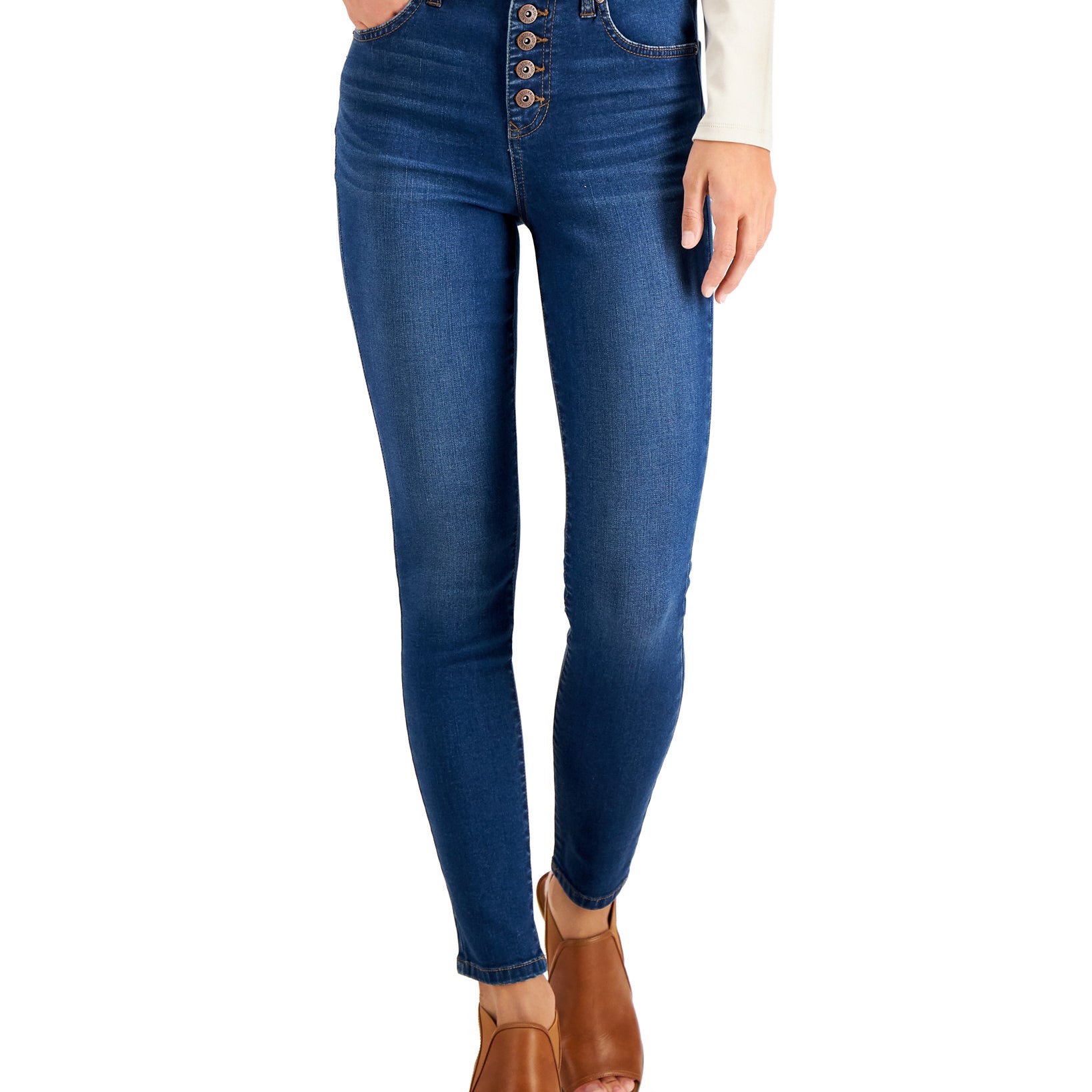 Style & Co Women Curvy Fit Skinny Jeans Jansen