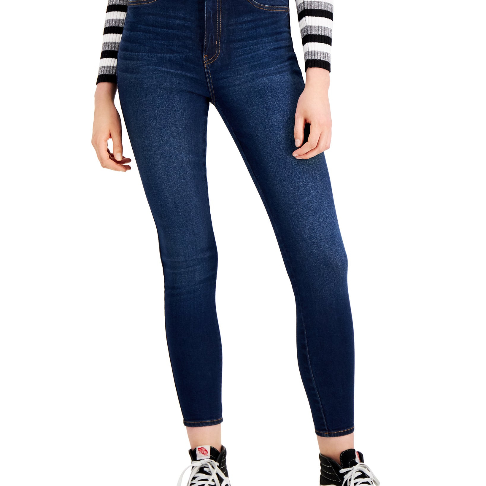 Celebrity Pink Women Curvy High Rise Skinny Jeans Indigo Rinse