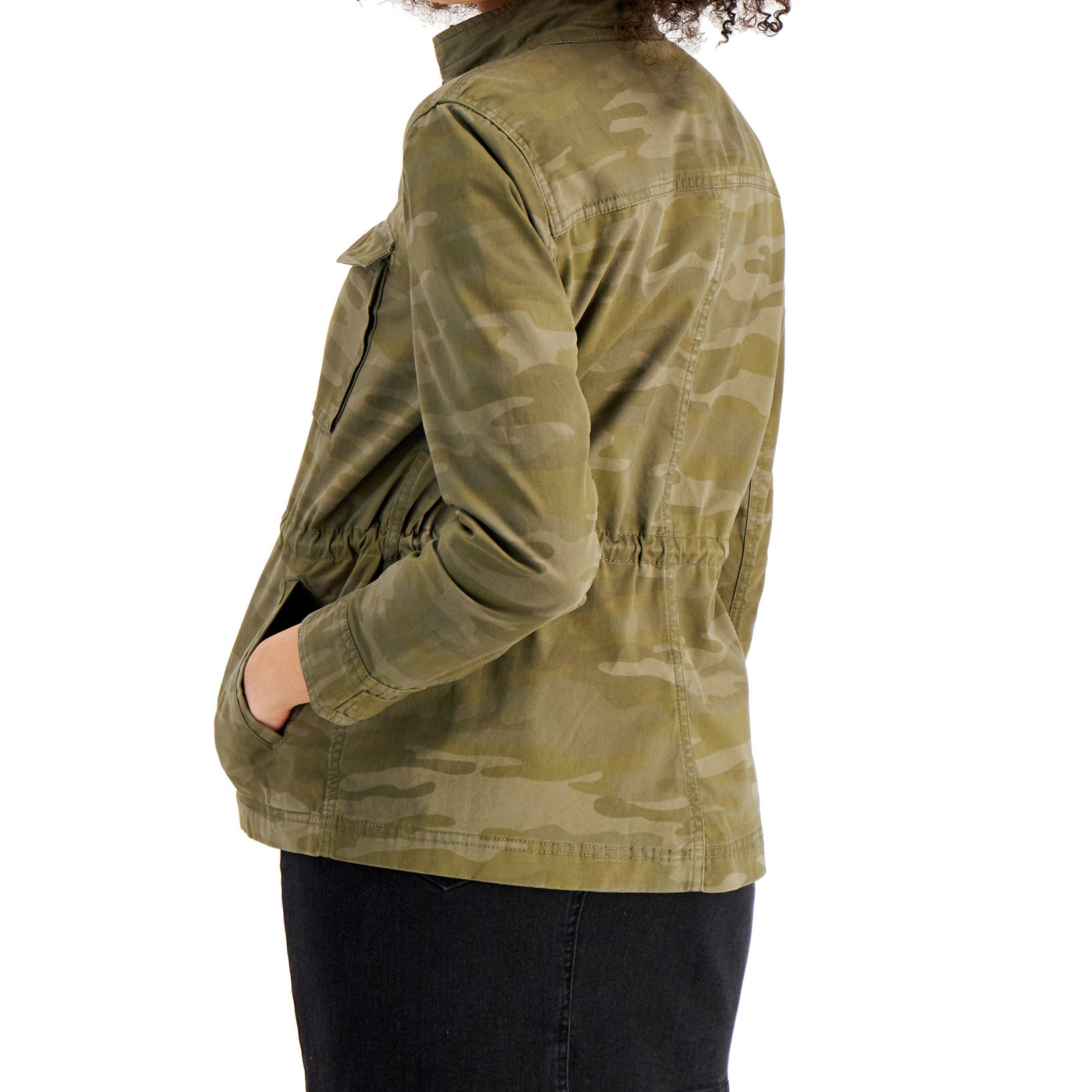 Style & Co Women Camouflage Utility Jacket