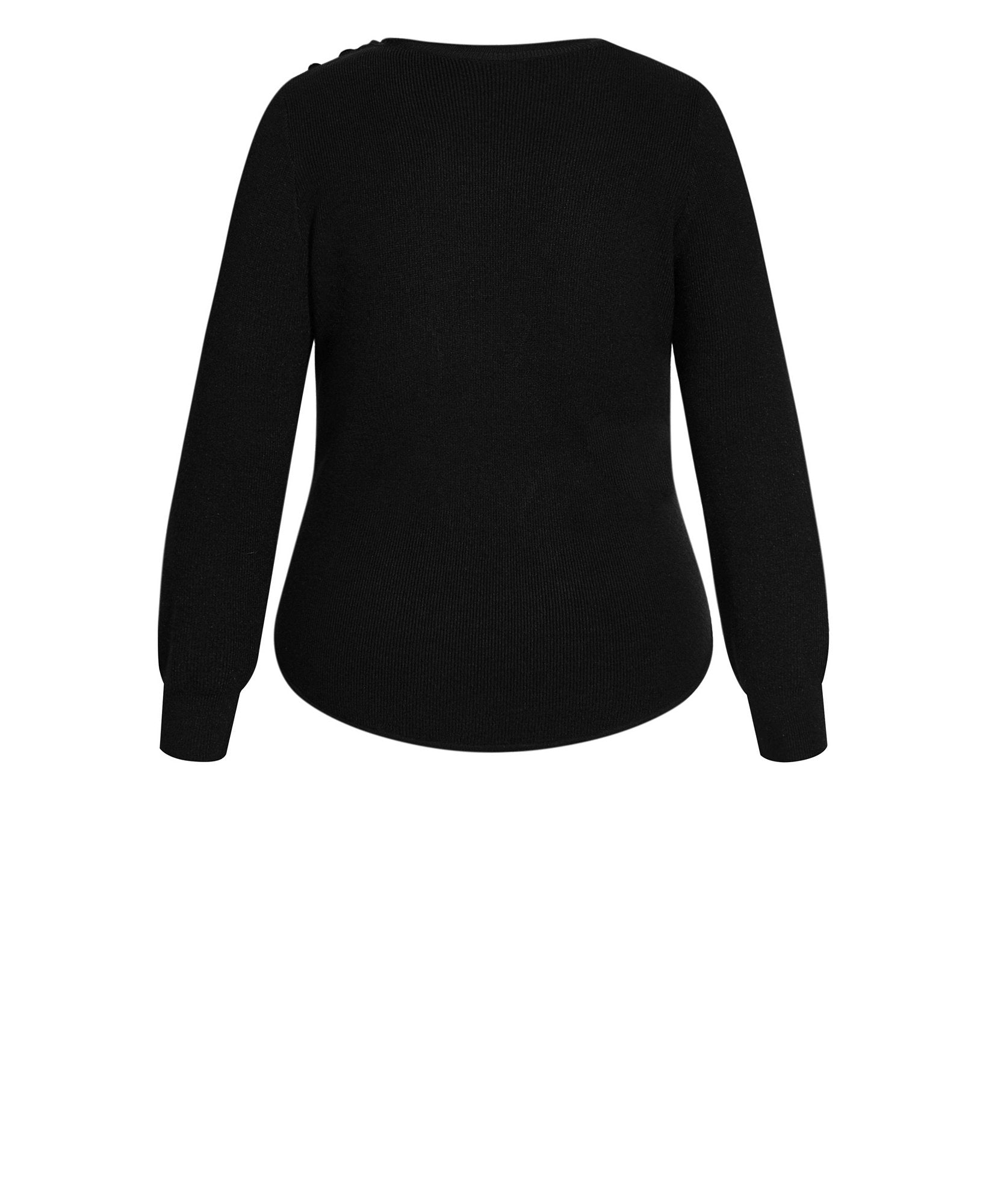 City Chic Women Plus Womens Trendy Royal Sweater