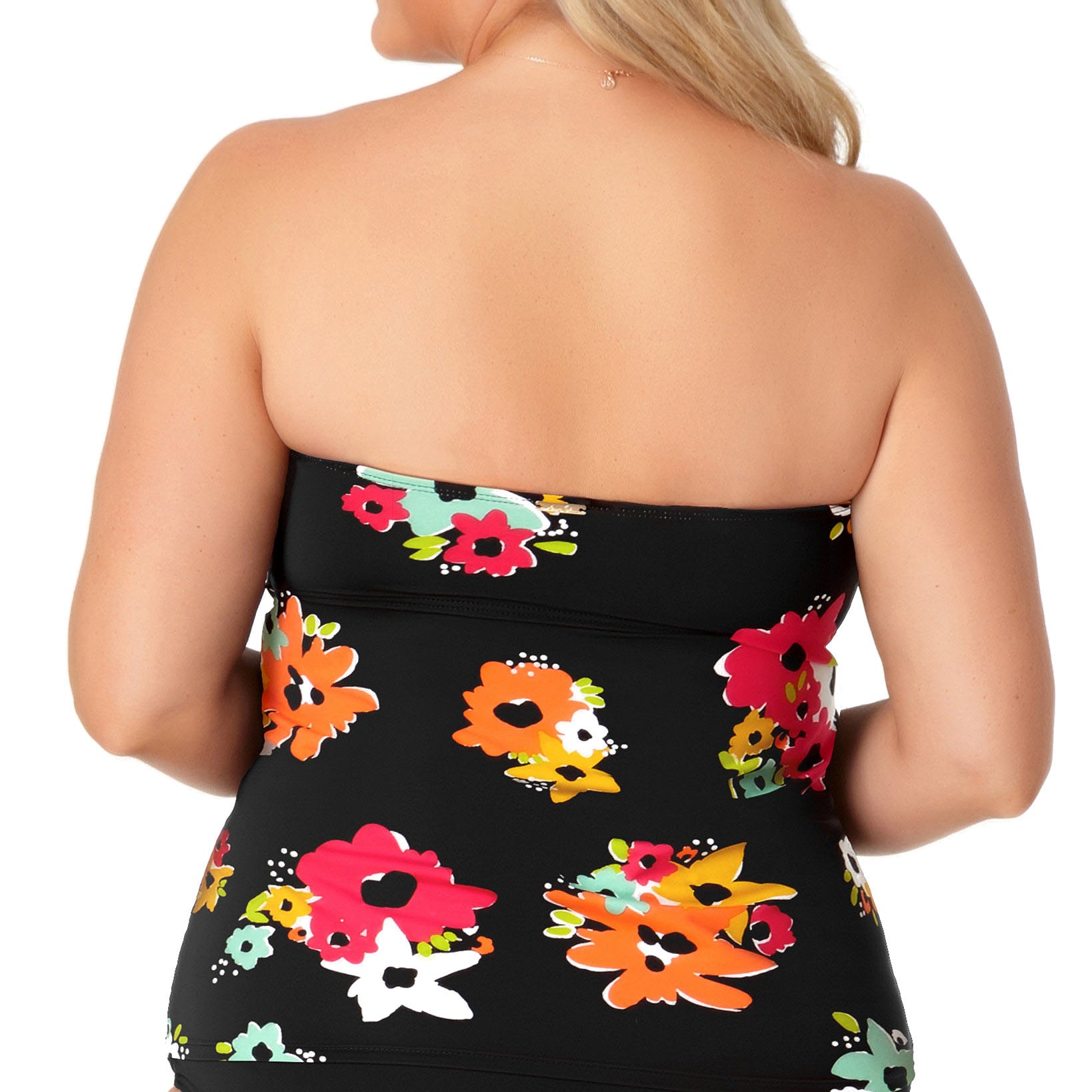 Anne Cole Women Plus Twist Front Bandeau Tankini Top