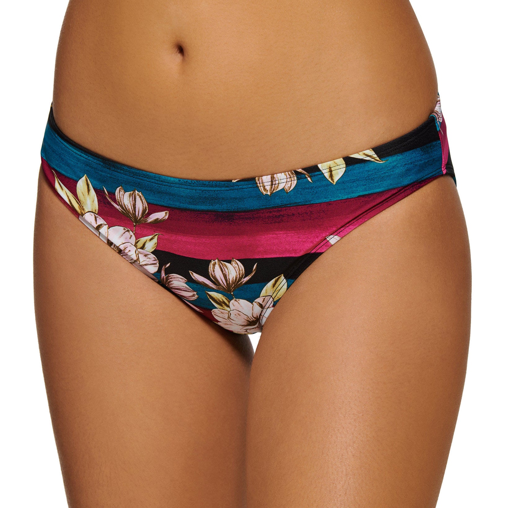 Hula Honey Women Sweet Bloom Hipster Bikini Bottoms Rose