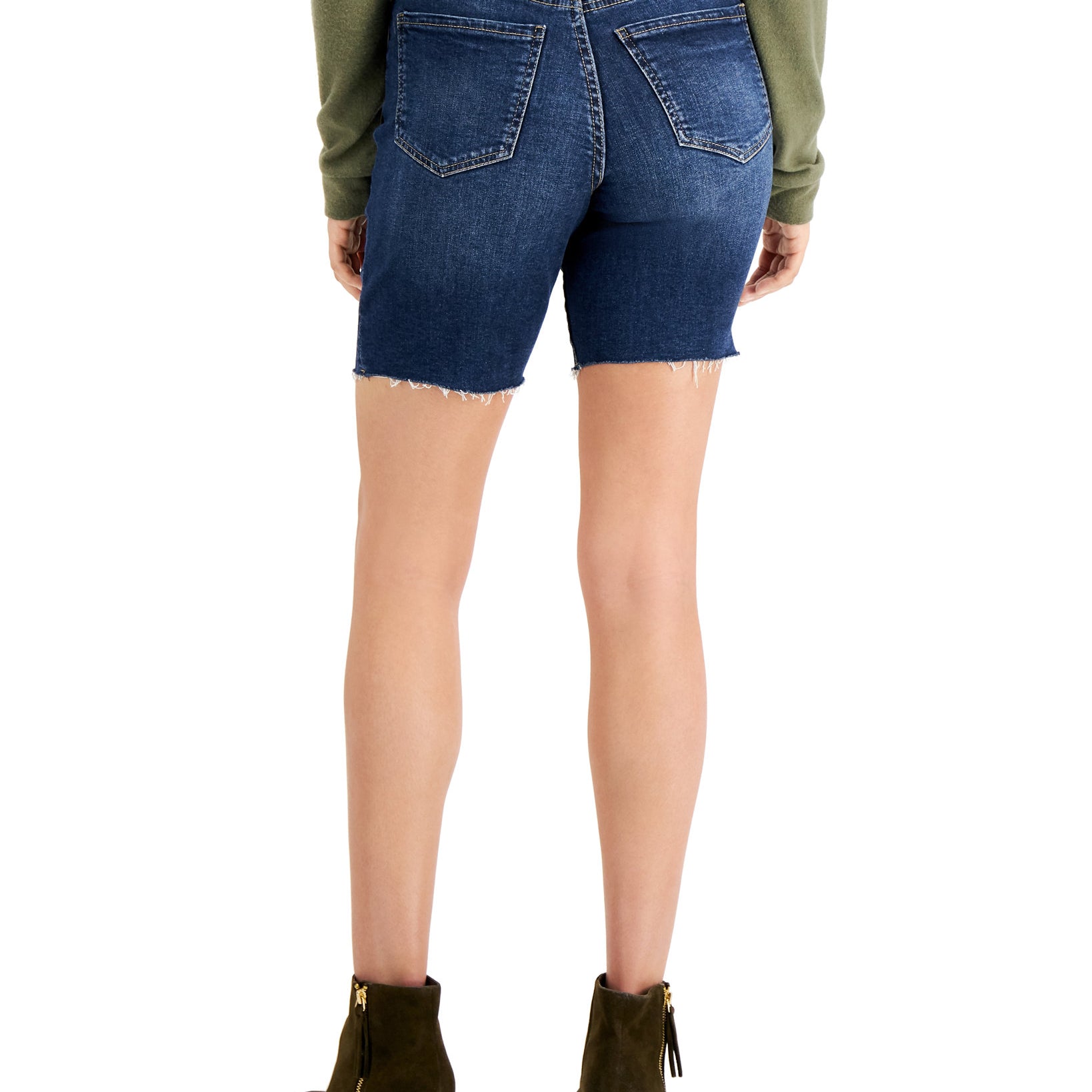 Celebrity Pink Women Frayed Distressed Bermuda Shorts