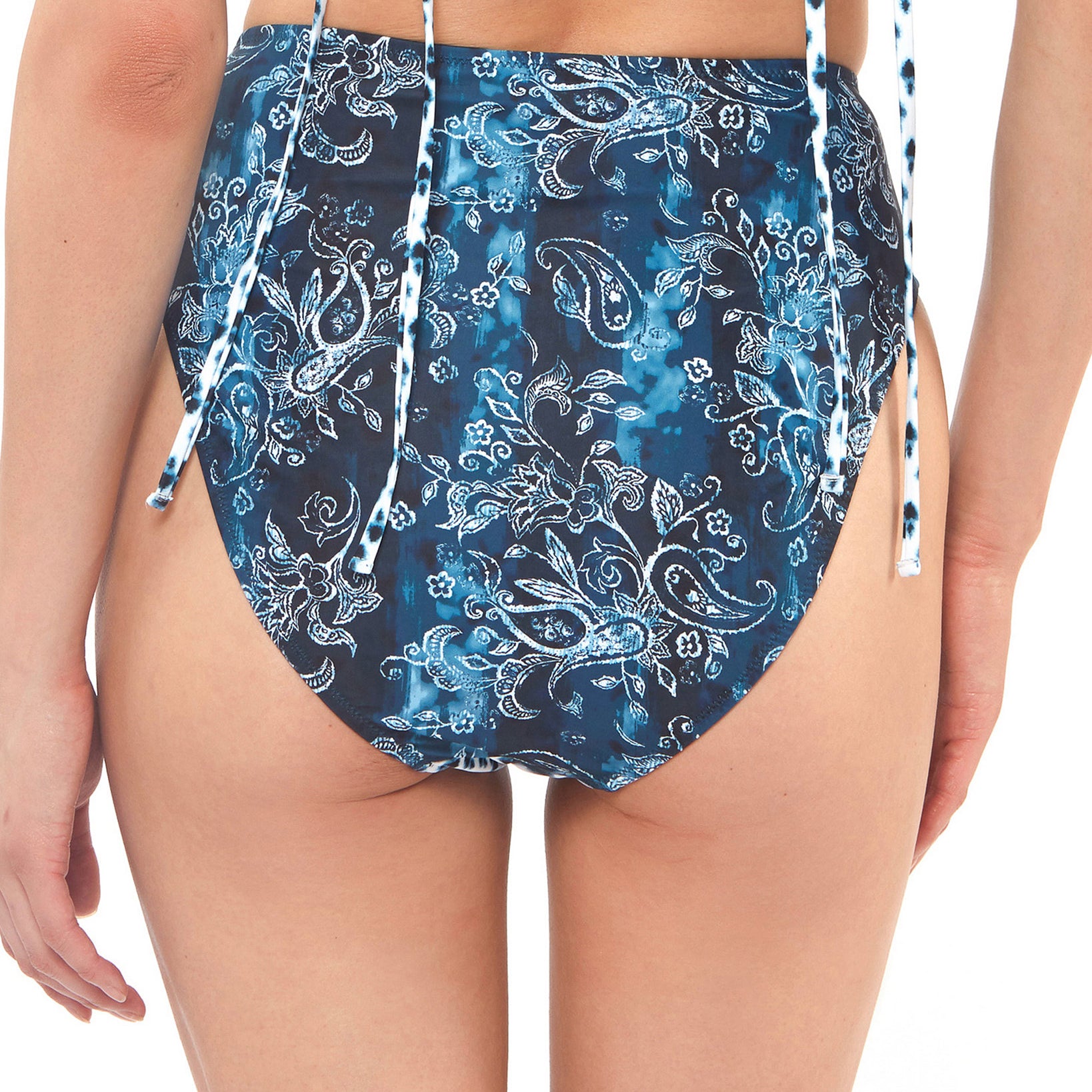 Jessica Simpson Women Batik Babe High Waist Bikini Bottoms