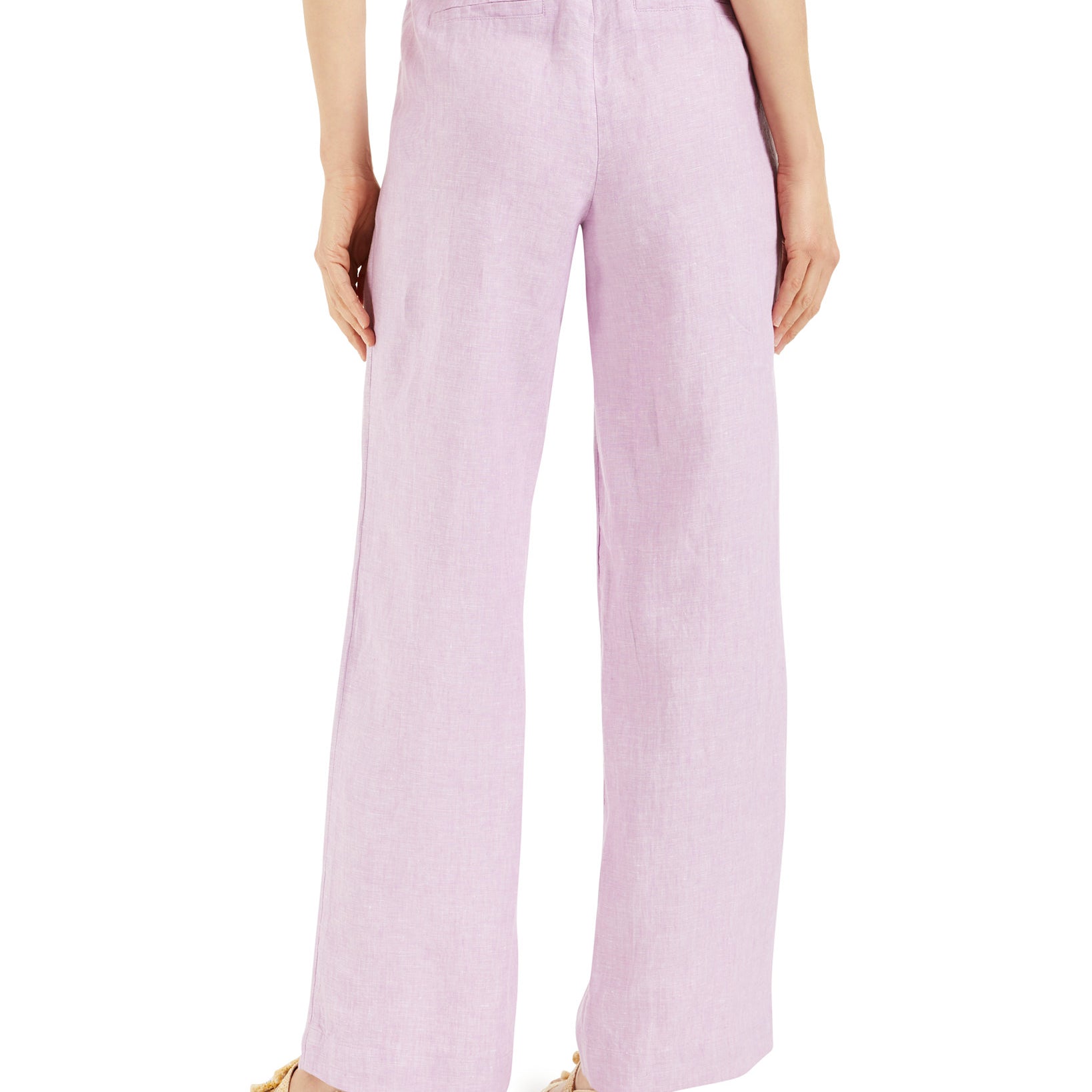 Charter Club Women Linen Drawstring Waist Pants