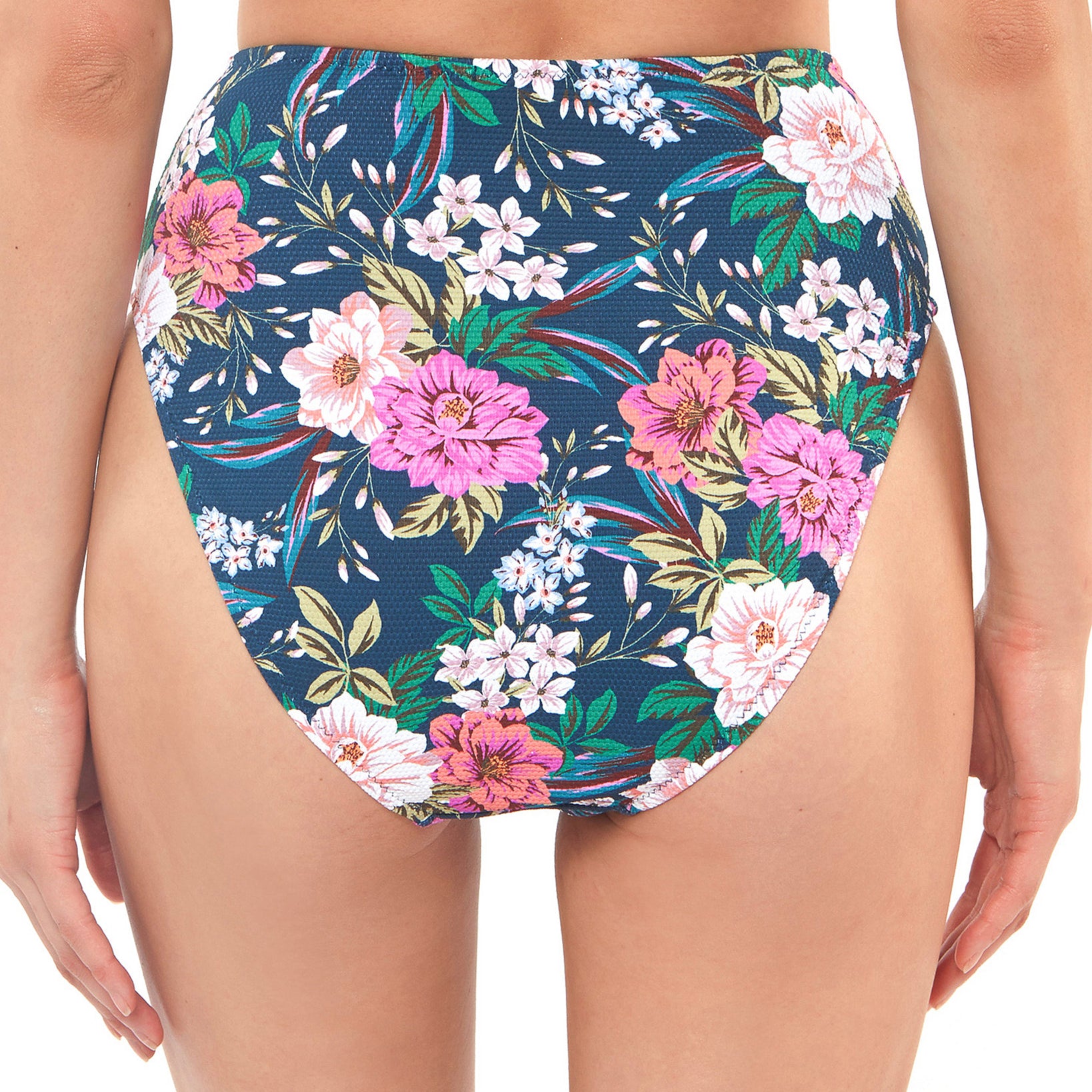 Jessica Simpson Women Floral Print High Waist Bikini Bottoms