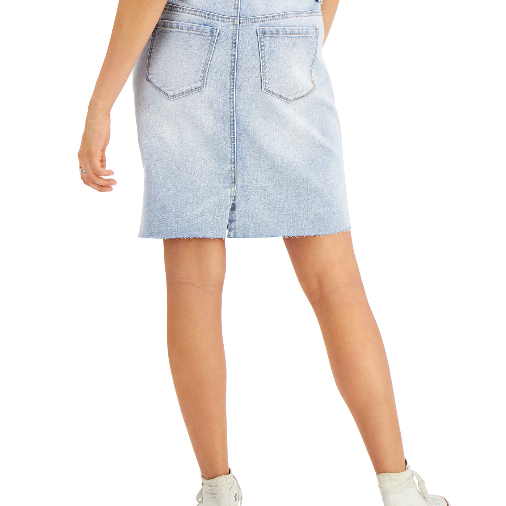 Style & Co Women Distressed Denim Skirt