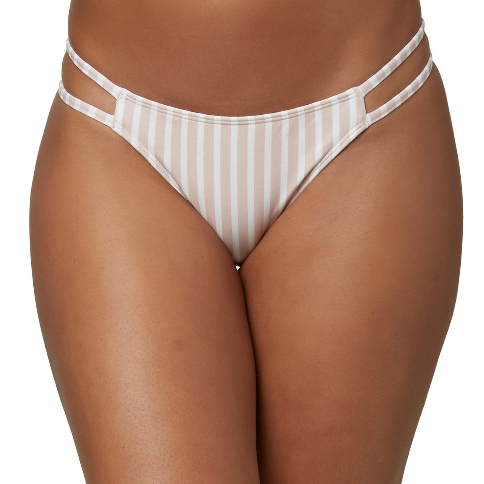 ONeill Women Cardiff Lilia Striped Cheeky Bikini Bottoms Natural Lillia Stripe