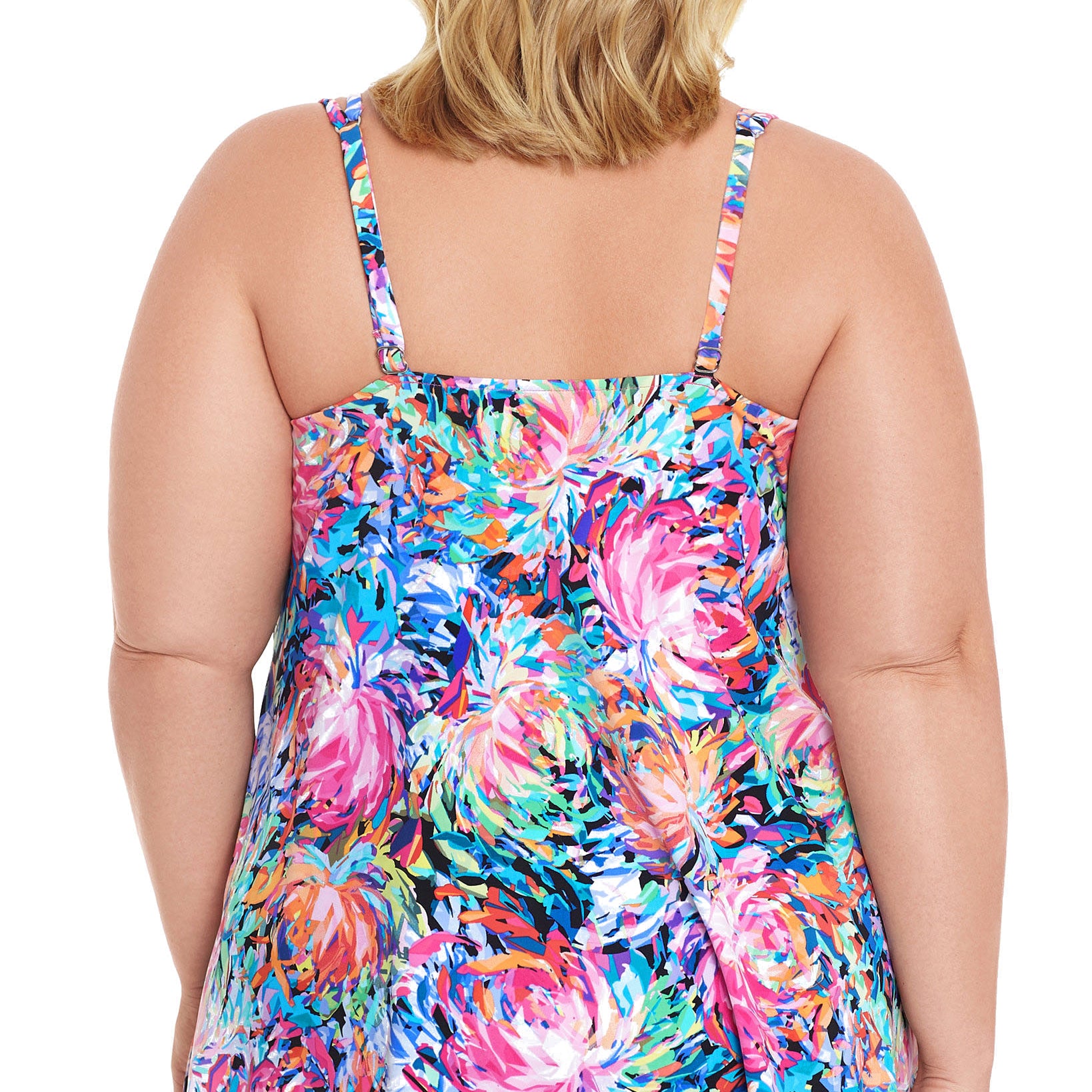 Swim Solutions Women Plus Magnolia Tankini Top