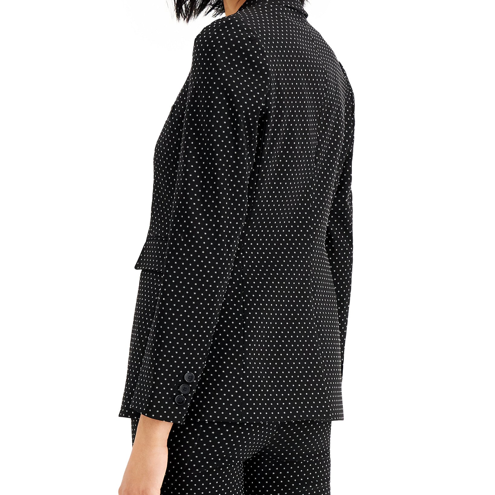 Bar III Women Printed Single Button Blazer