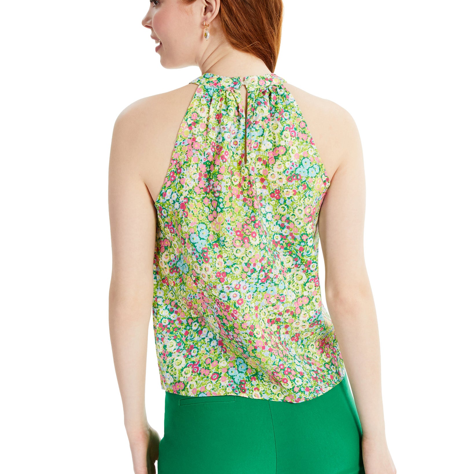 Charter Club Women Linen Floral Print Halter Top