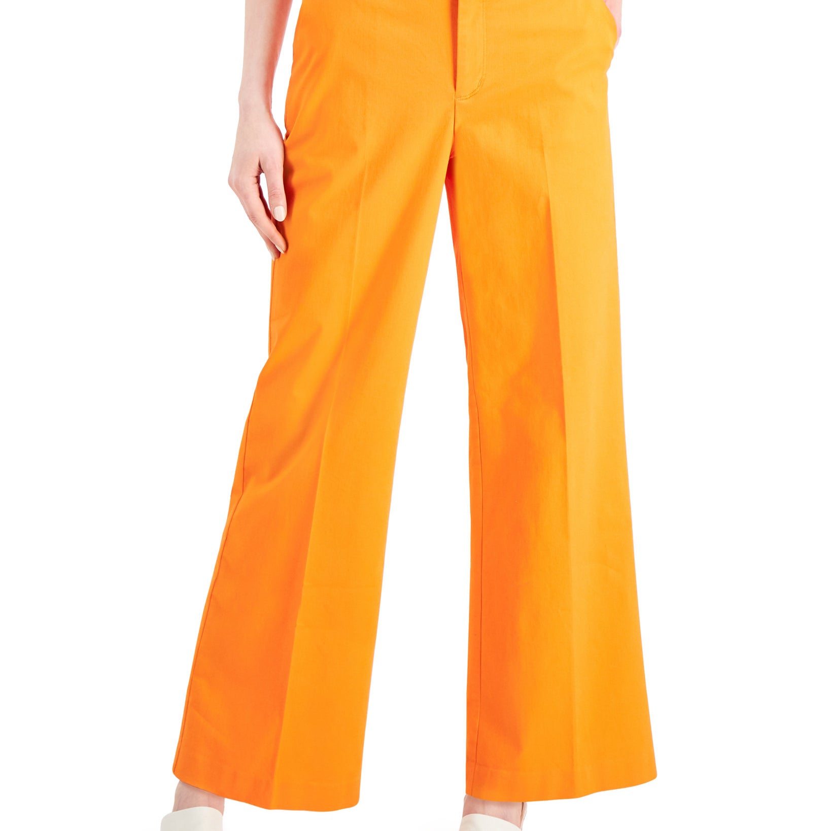Charter Club Women Wide Leg Trousers Ponkan Orange