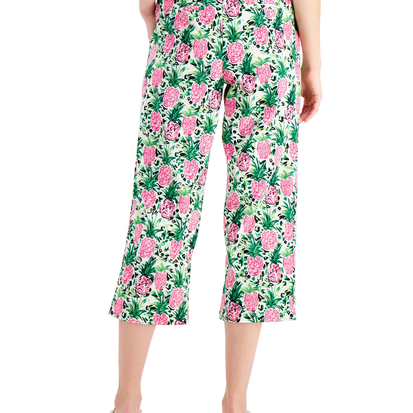 Charter Club Women Cropped Floral Print Pants