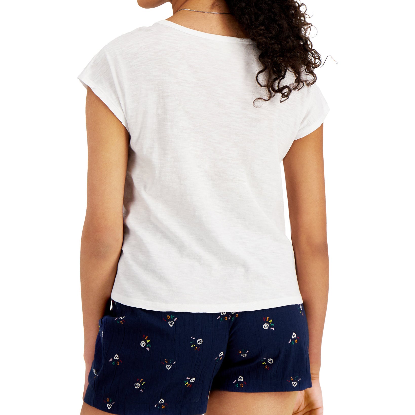 Style & Co Women Tie Hem T Shirt