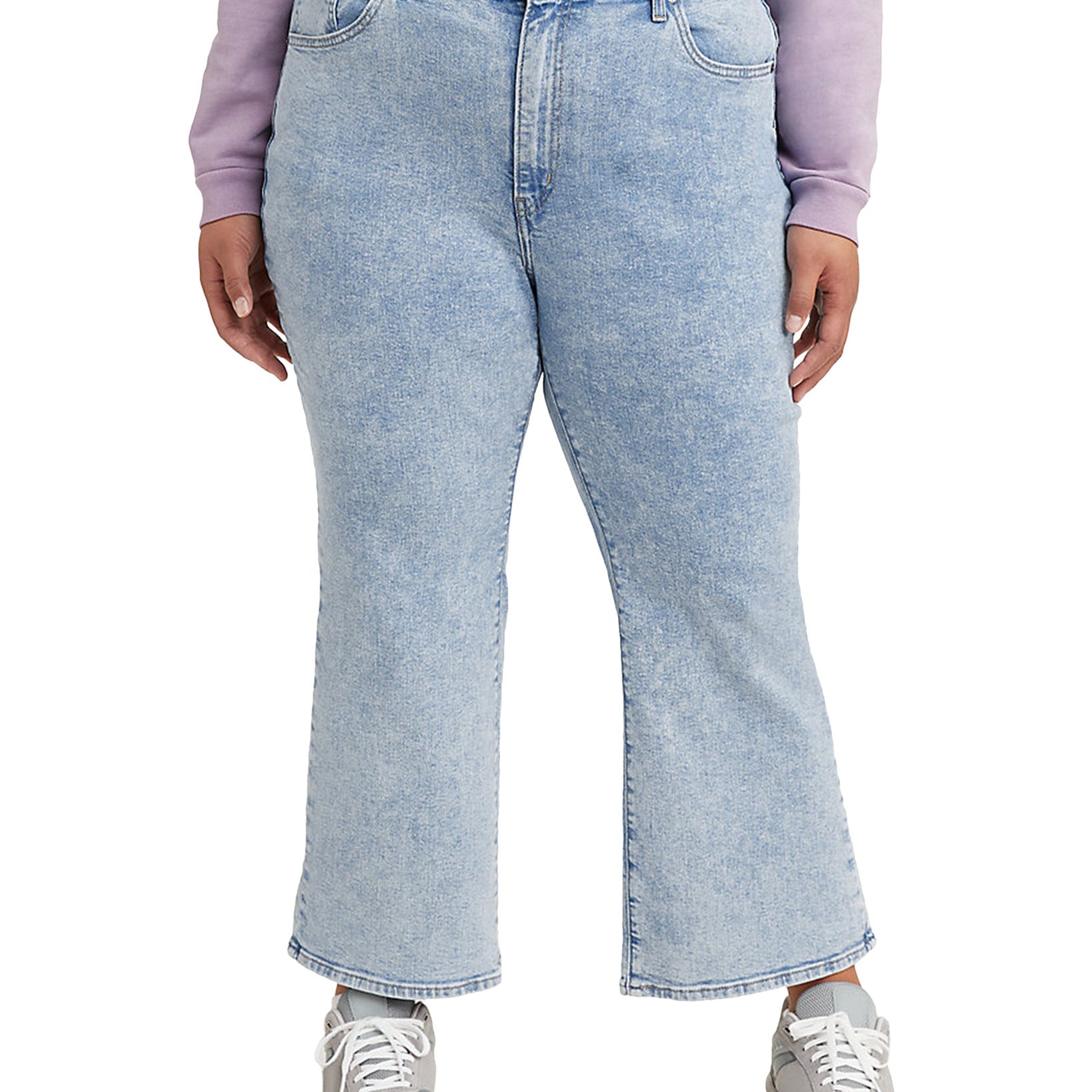 Levis Women Plus Flare Leg Jeans High Light Plus