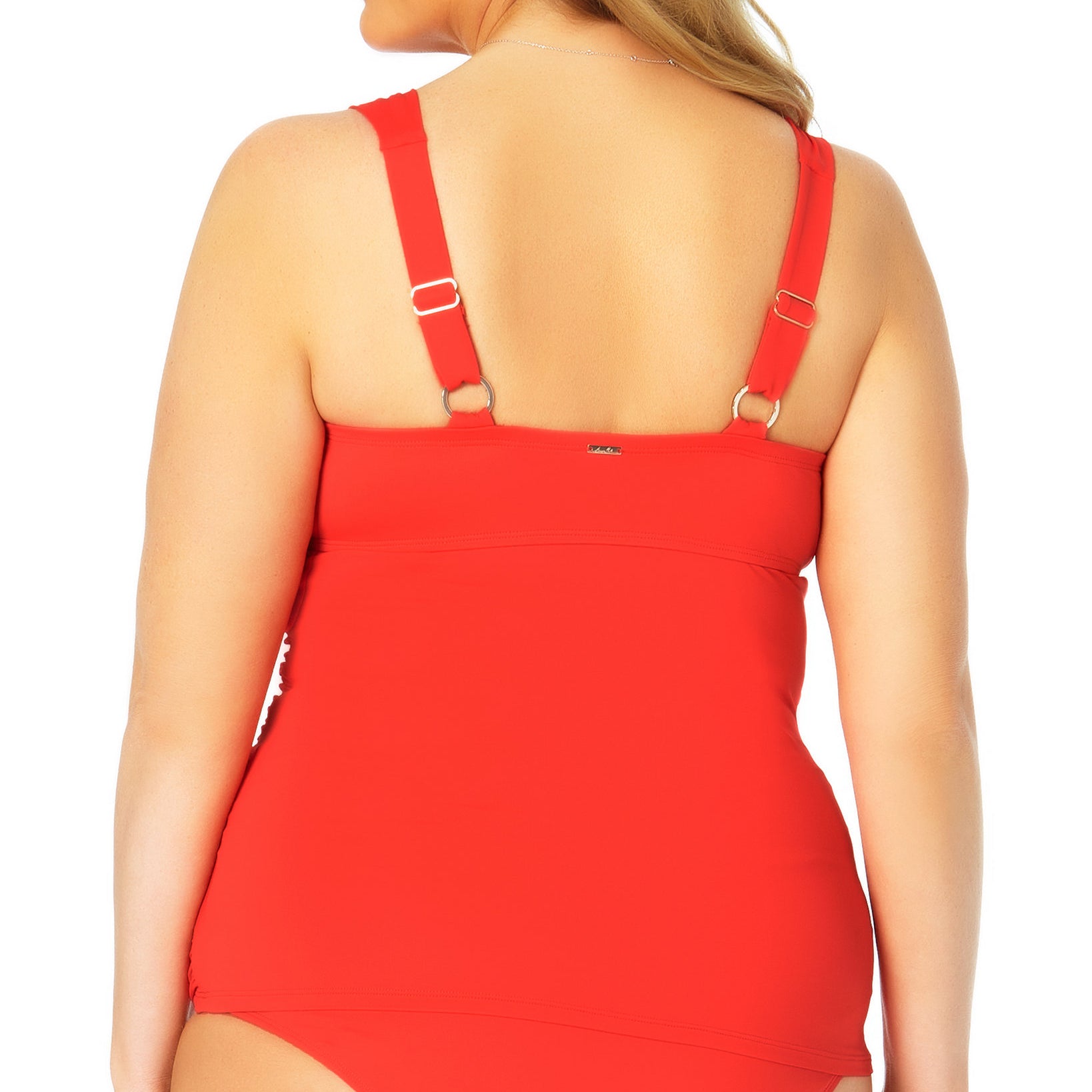 Anne Cole Women Plus Twist Front Underwire Tankini Top