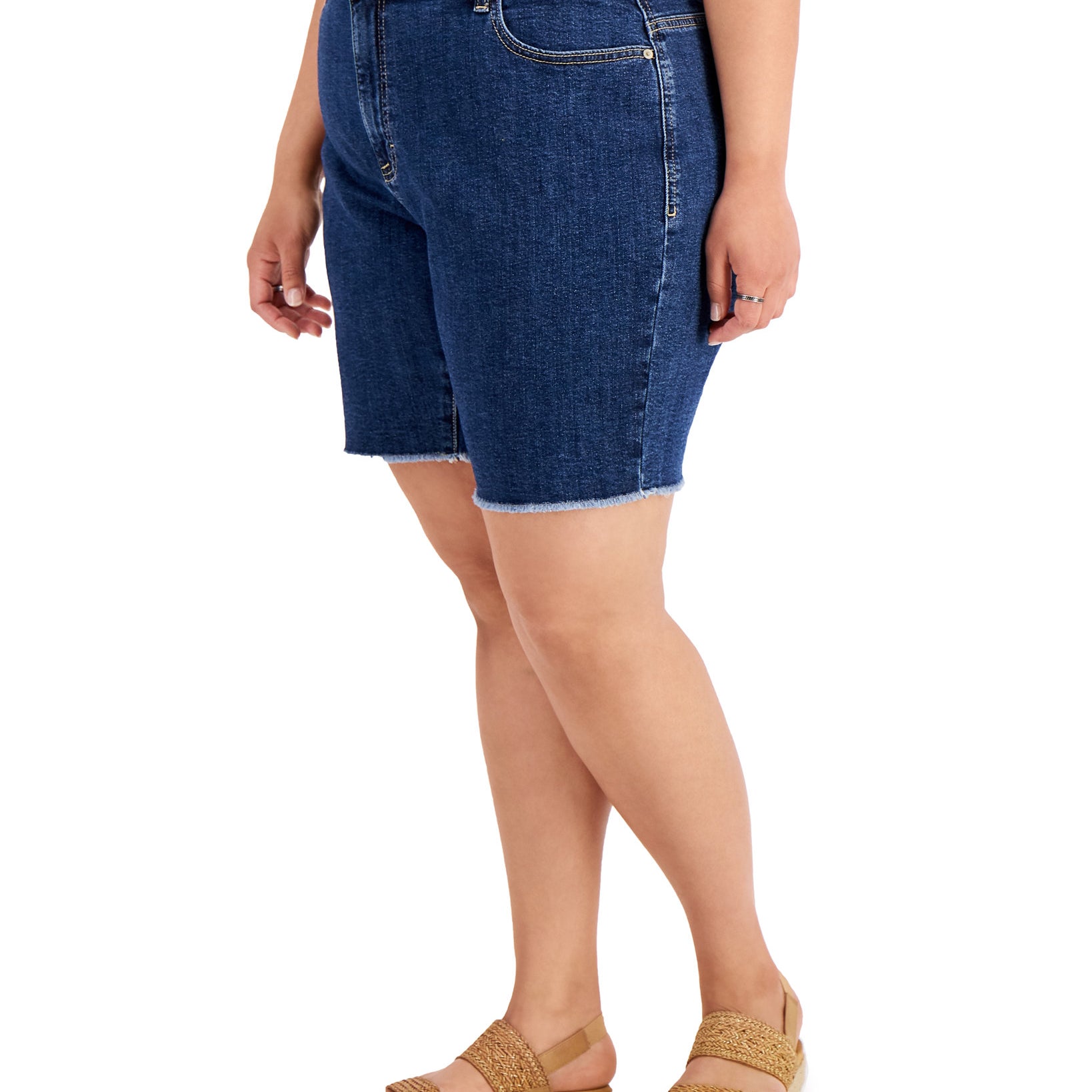 Style & Co Women Plus Denim Bermuda Shorts