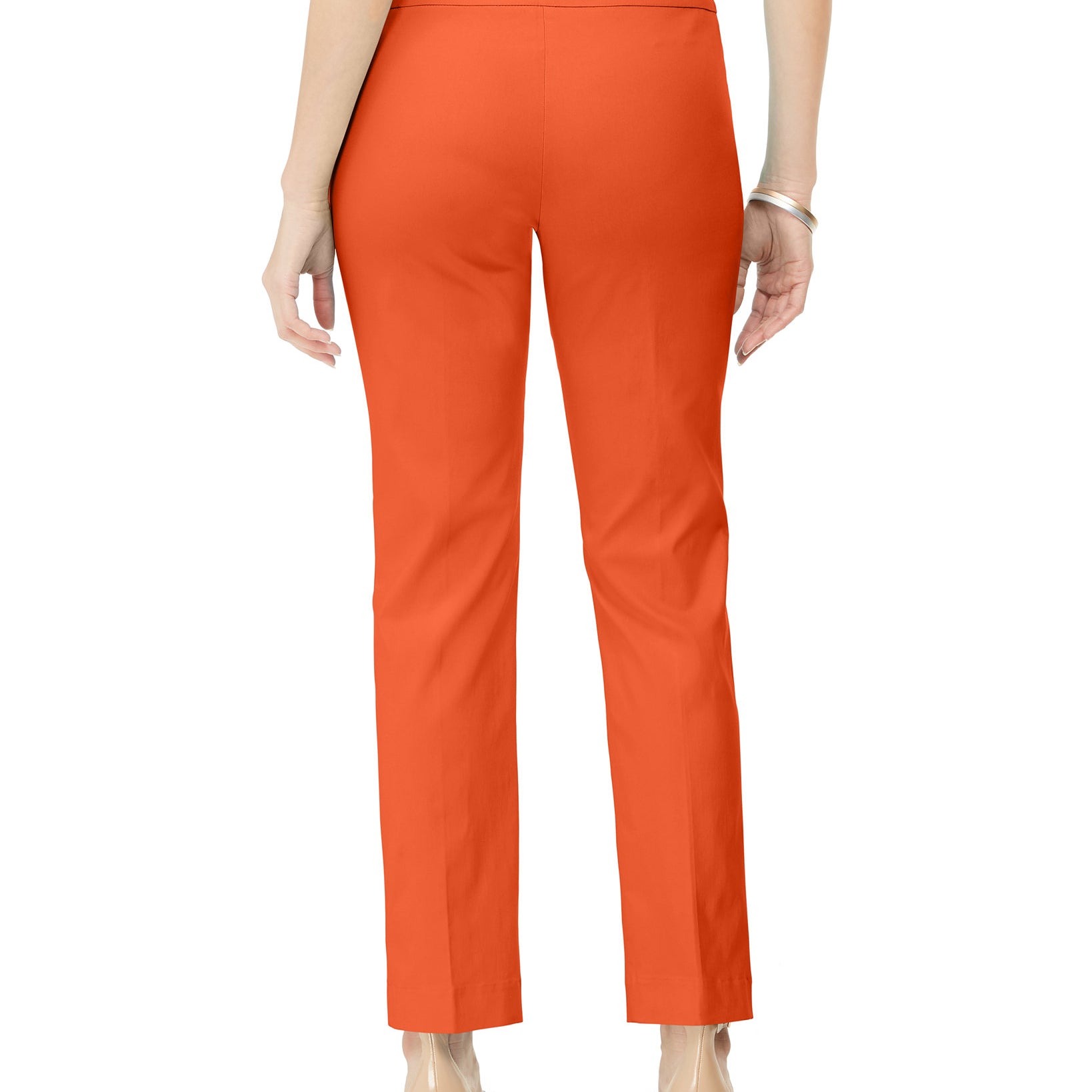 JM Collection Women Plus Studded Pull On Tummy Control Pants