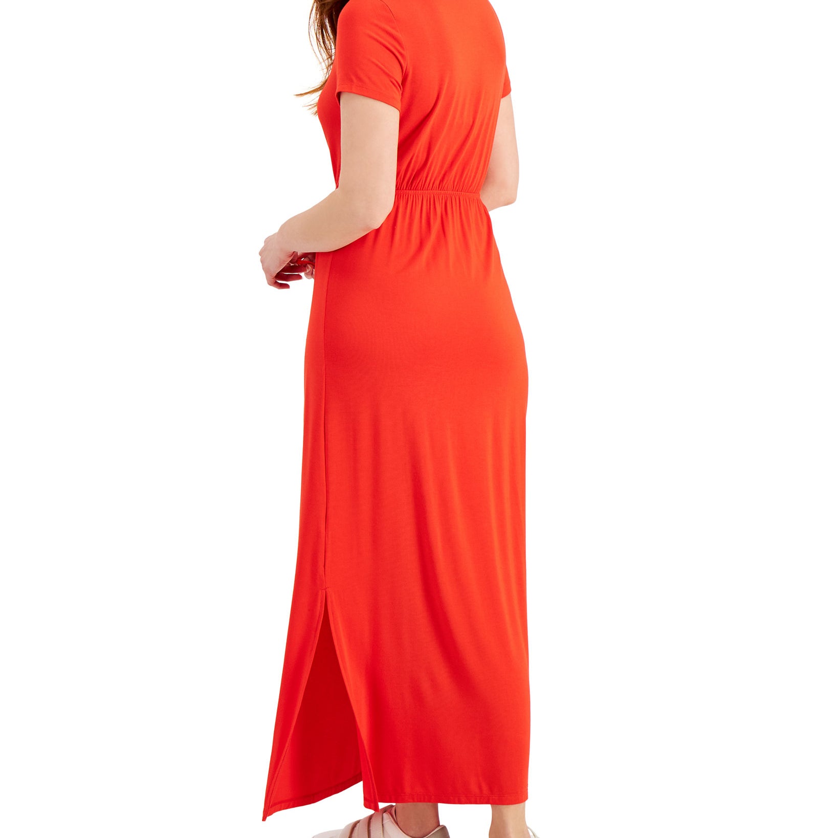Style & Co Women Tie Waist Maxi Dress