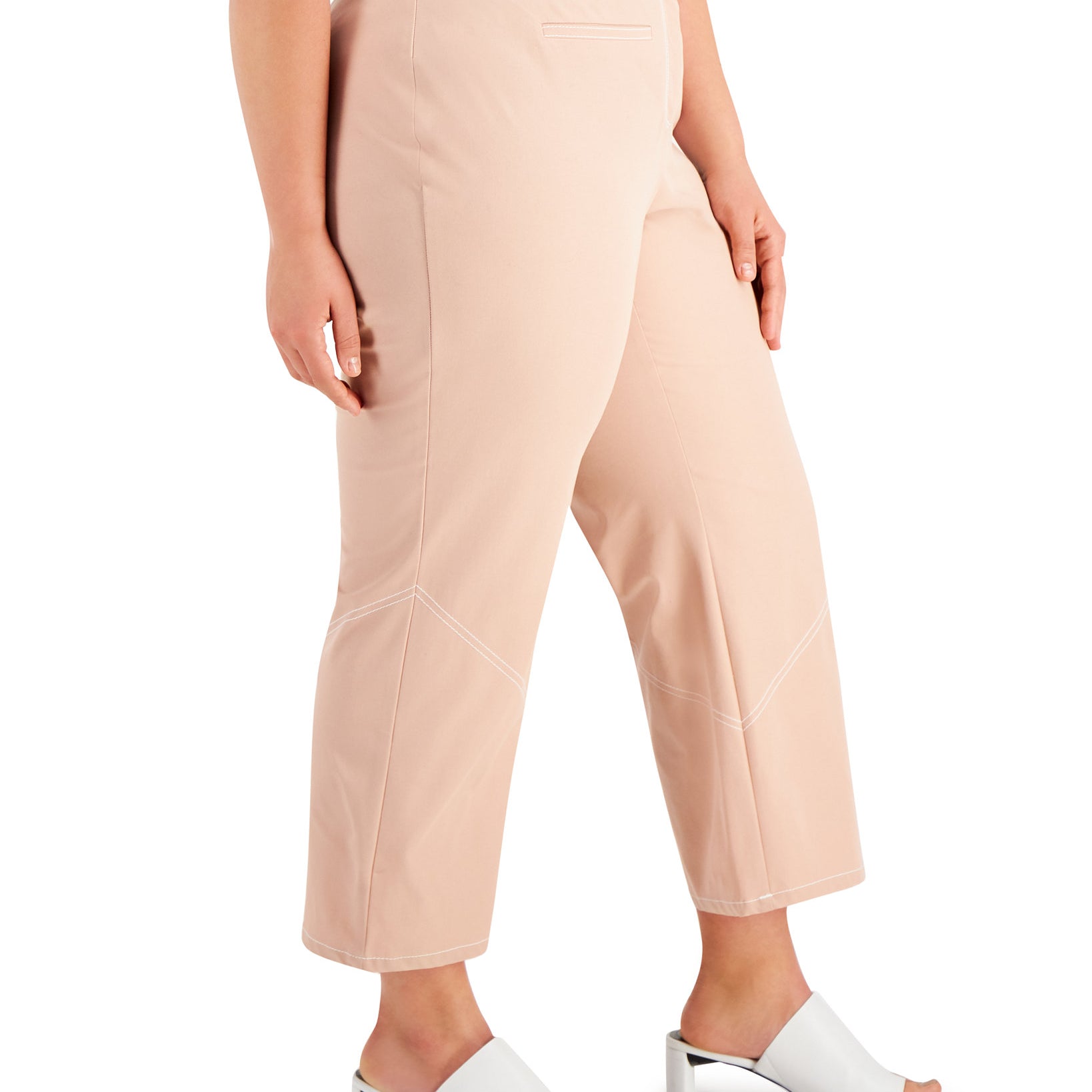 Alfani Women Plus Straight Leg Ankle Pants