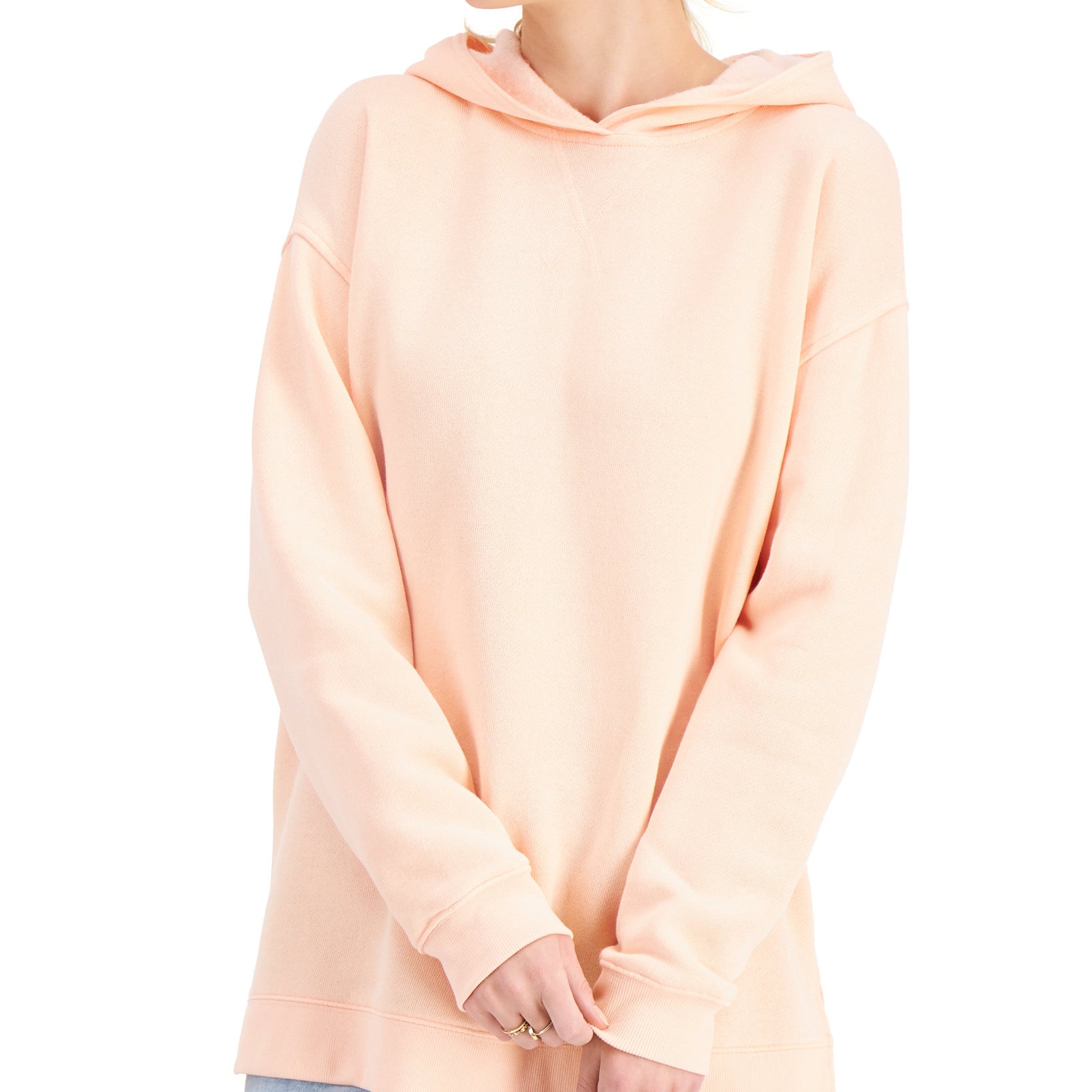 Style & Co Women Hoodie Sweatshirt Peach Sherbet