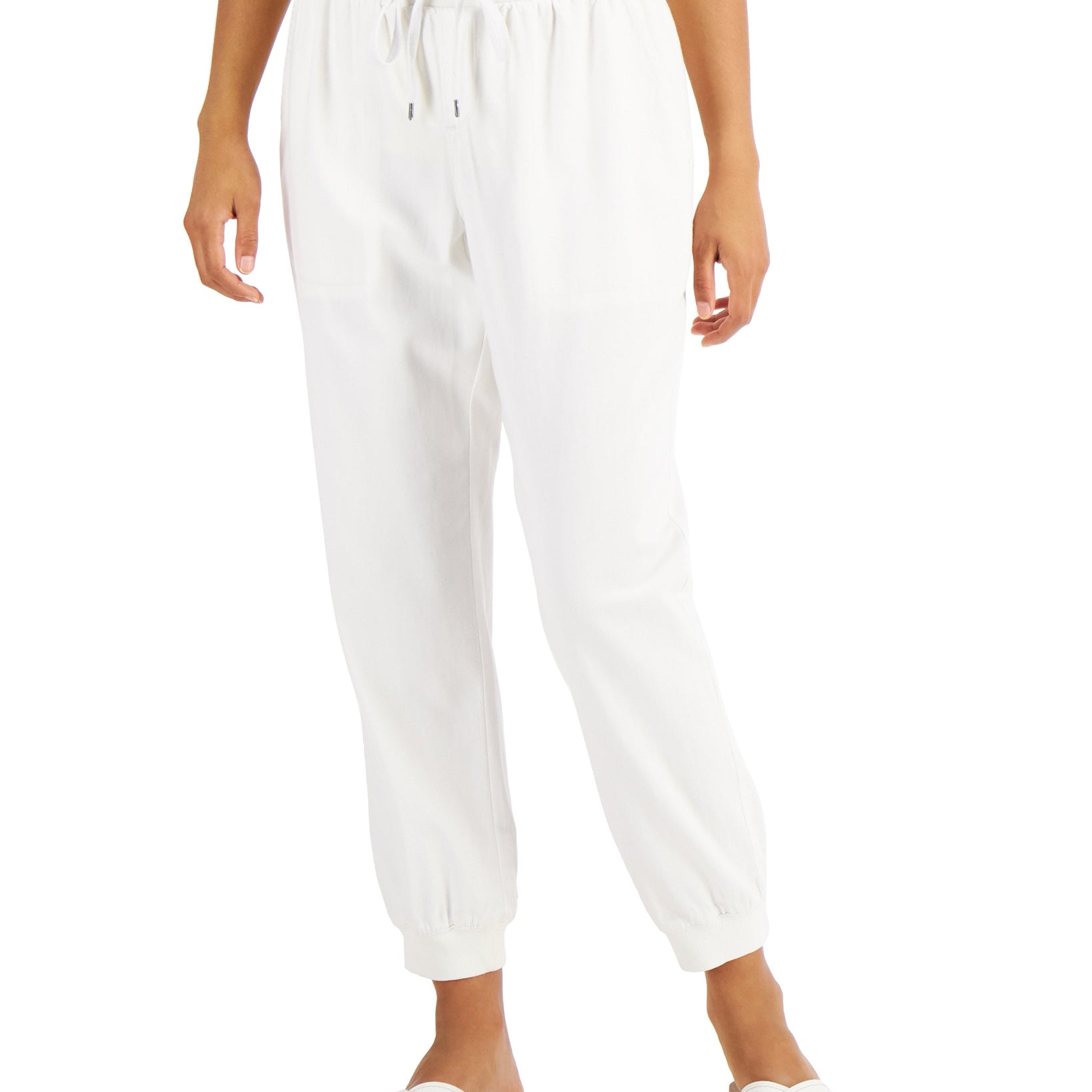 Style & Co Women Jogger Pants Winter White