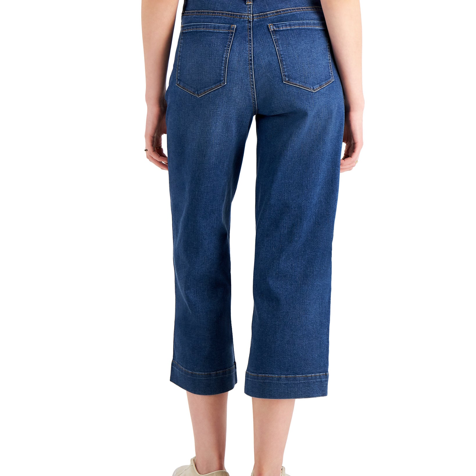 Style & Co Women High Rise Wide Leg Cropped Jeans