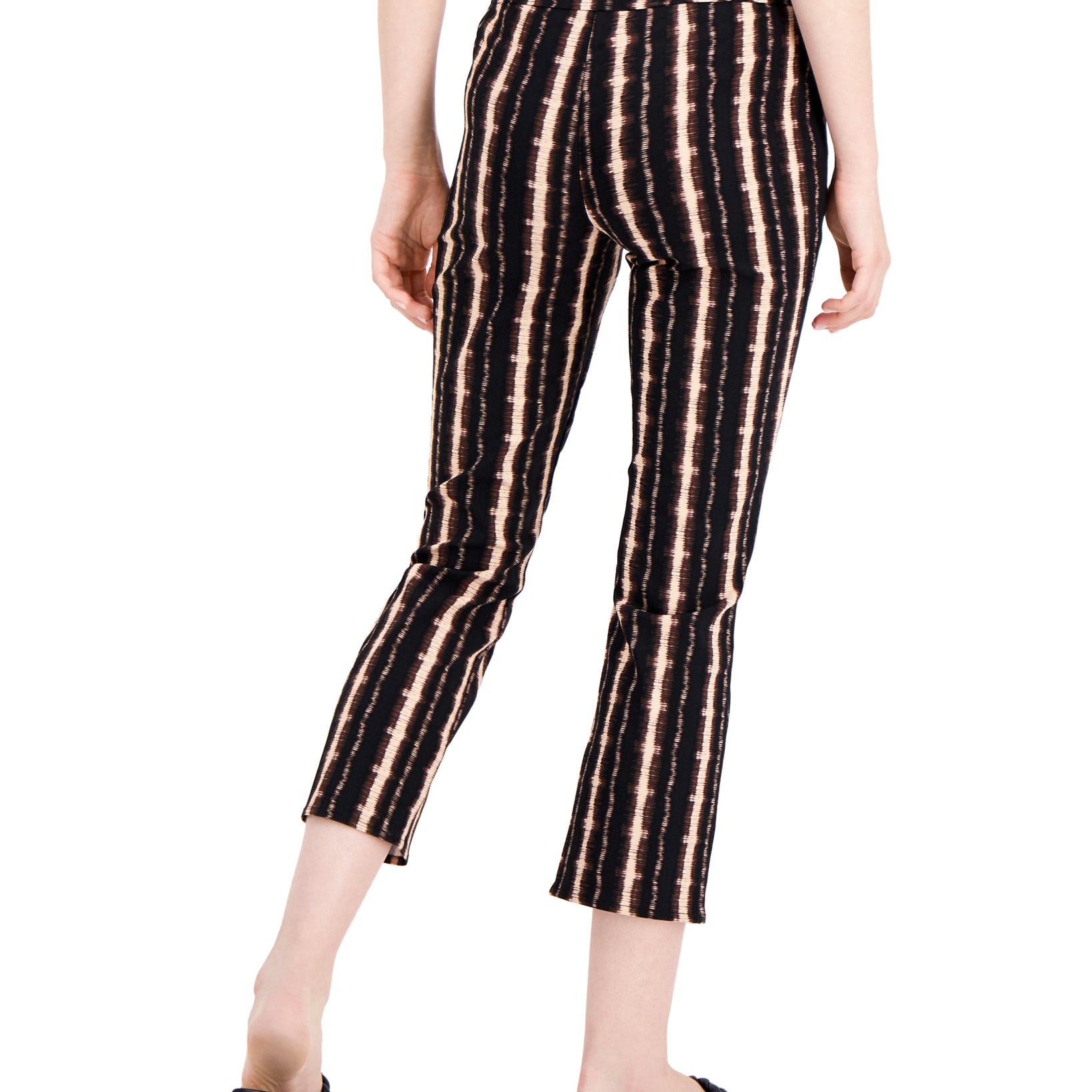 INC International Concepts Women Printed Skinny Crop Pants